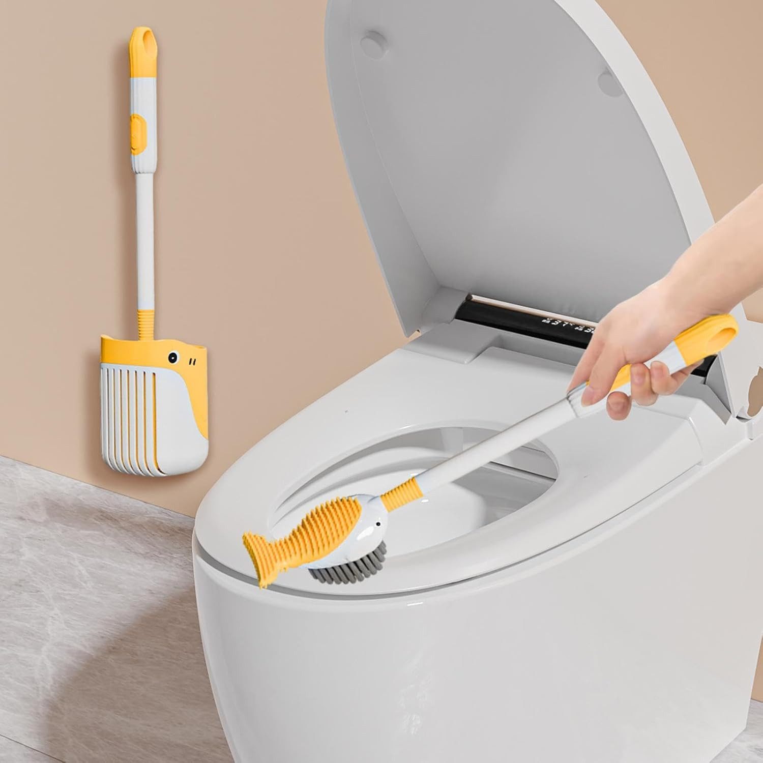 FELIXLEO WC-Reinigungsbürste Süßes Wal Design bringt Freude und Stil in Ihr Badezimmer, (1-tlg) – Bild 2 von 5