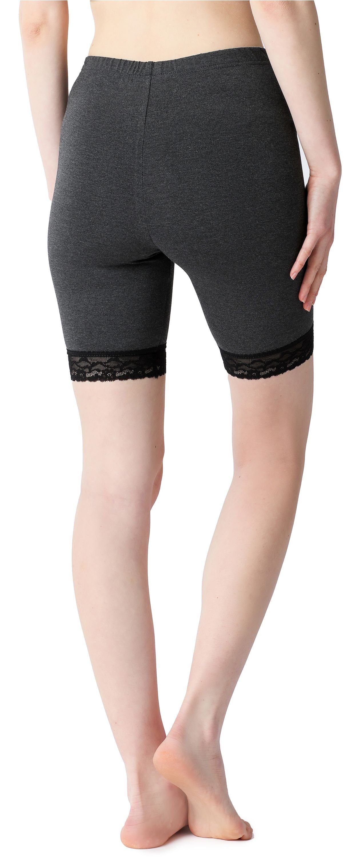 Bellivalini Leggings Damen Kurze Hose BLV50-217 (1-tlg) mit Spitze günstig online kaufen