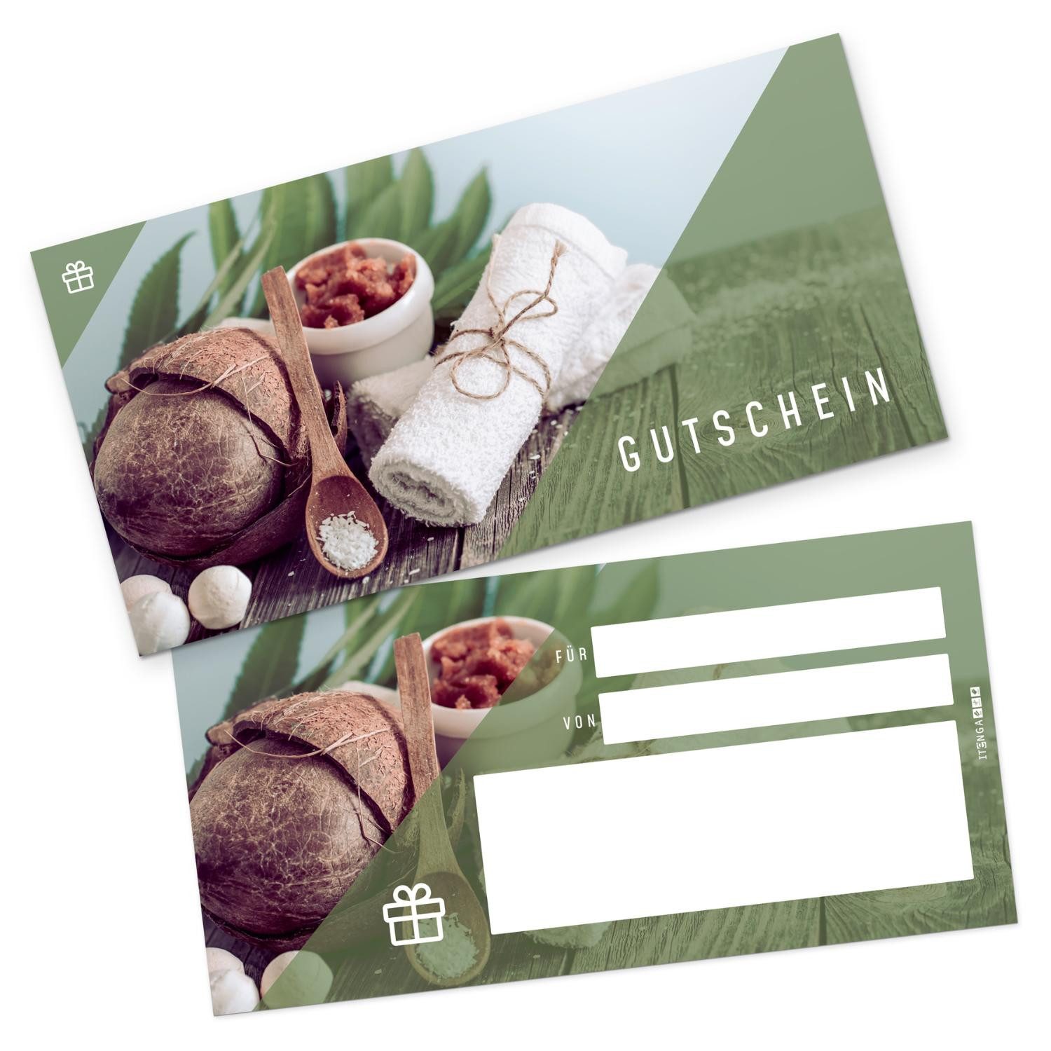 Thumbnail - itenga Geschenkkarte itenga 5x Geschenkgutschein Wellness Sauna Massage (Motiv 29) Postkart