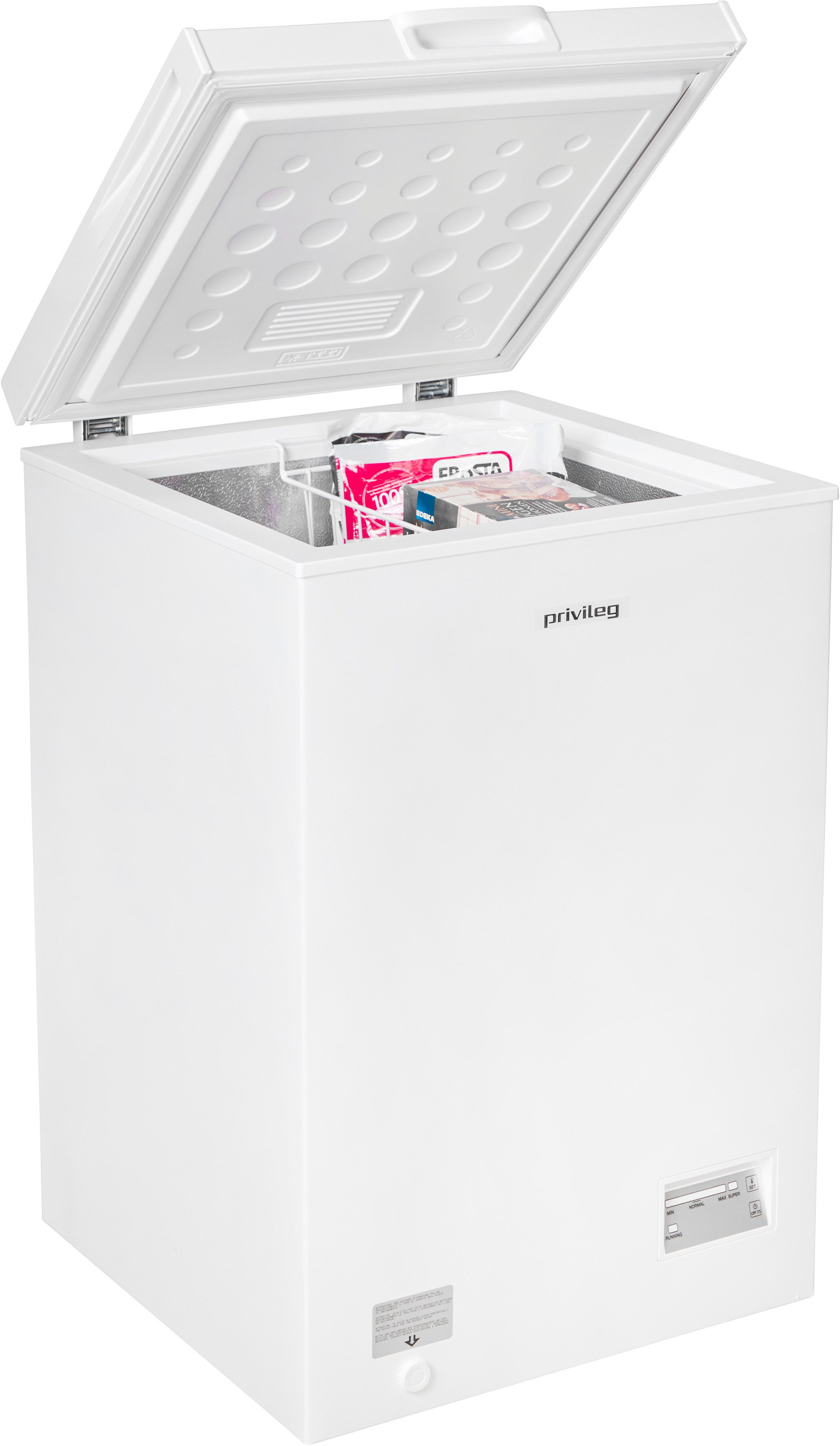 Privileg Gefriertruhe PRCF 984 E, 54,5 cm breit, 98 l, Supergefrierfunktion – schnelles und besonders schonendes Einfrieren.