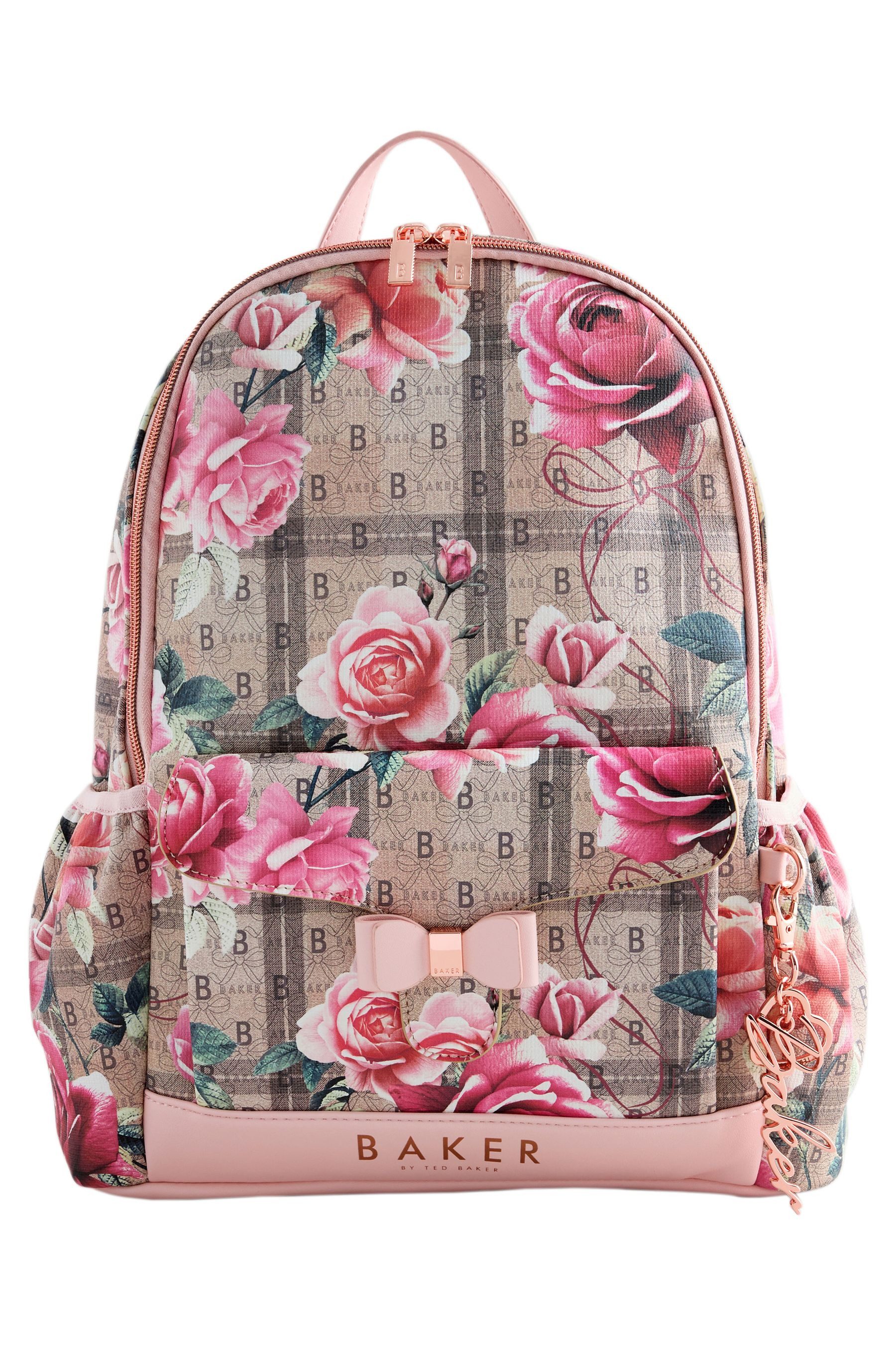 Baker by Ted Baker Schulrucksack Baker by Ted Baker geblümter Rucksack + Schleife (1-tlg)