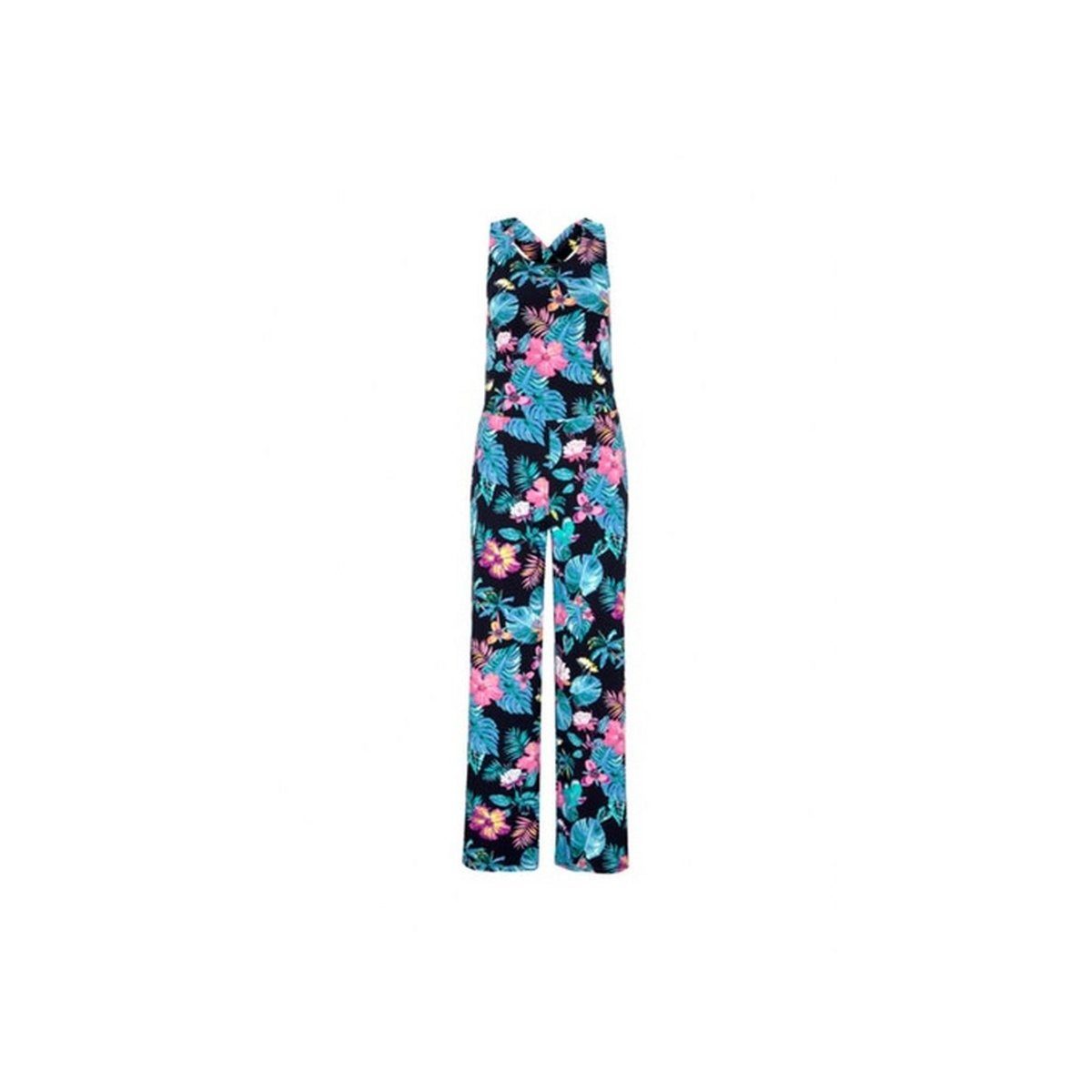 Comma Damen Overall Aus Crêpe – Lässiger Schnitt, V-Ausschnitt, Weite Beine, Regular Fit