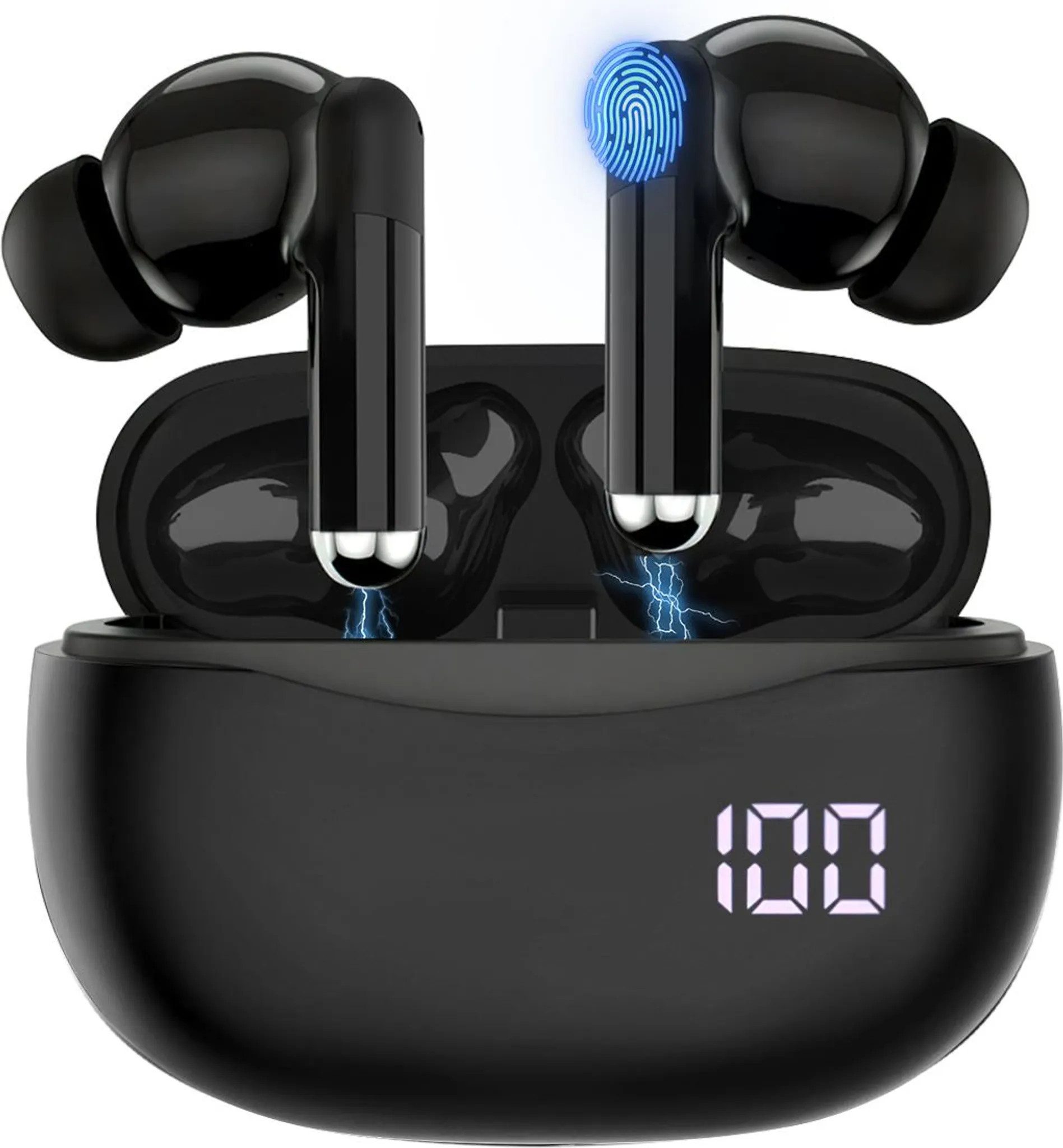 VSIUO 2026 TWS Stereo Earbuds Ohrhörer Sport Kopfhörer Bluetooth-Kopfhörer (HIFI In-Ear-Kopfhörer, Bluetooth, Bluetooth Kopfhörer Sport Kopfhörer für iPhone/Huawei/Samsung)