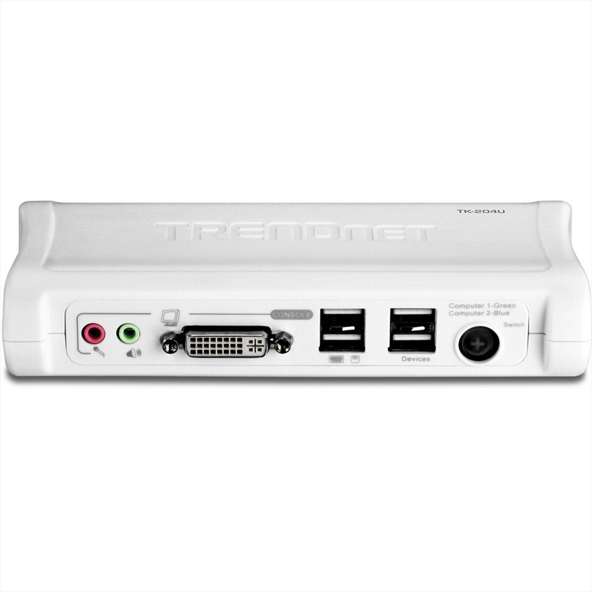 Trendnet TK-204UK KVM Switch 2-Port DVI USB mit Audio Kit Computer-Adapter