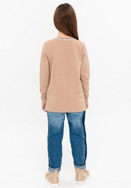 Gulliver Langarmshirt mit verlängerte Rücken und doppelseitige Pailletten