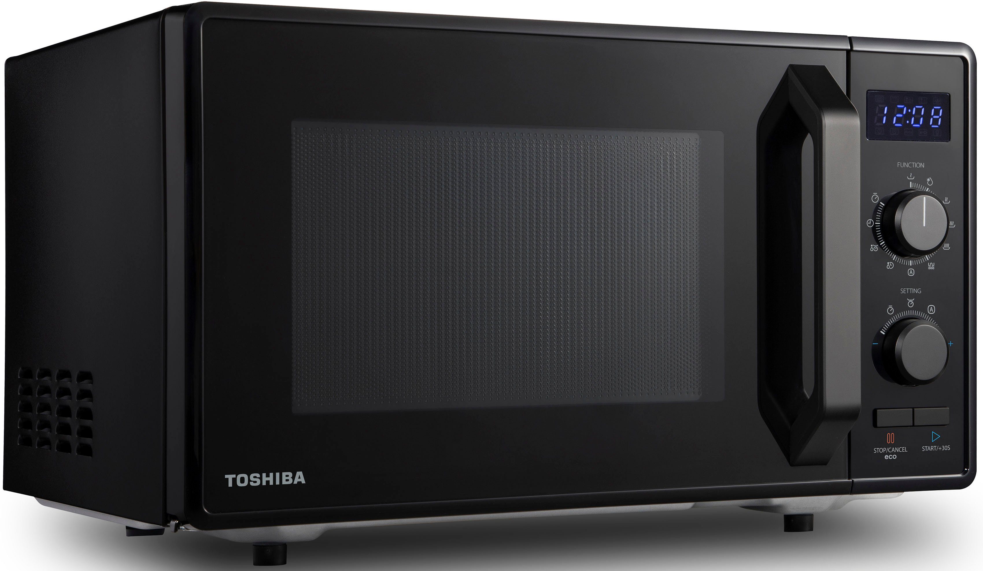 Toshiba Mikrowelle MW2-AG23PF(BK), Grill Mikrowelle, 23 l Heißluft, und