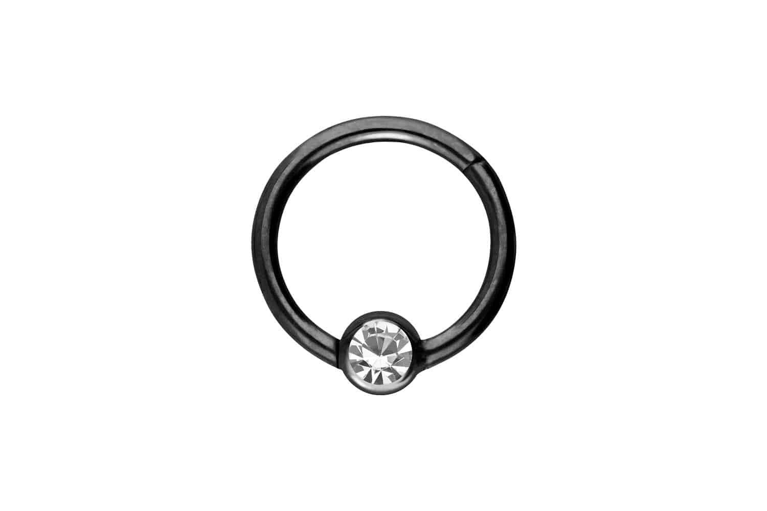 Nasenpiercing Titan Segmentring Clicker KRISTALL Ohrpiercing Septum Nase