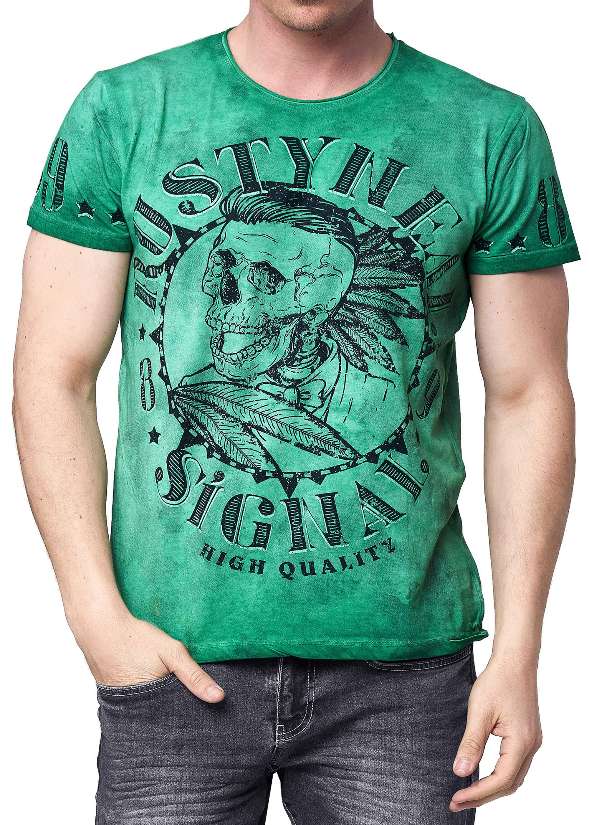 R-NEAL T-Shirt T-Shirt Verwaschen Regular Printed günstig online kaufen