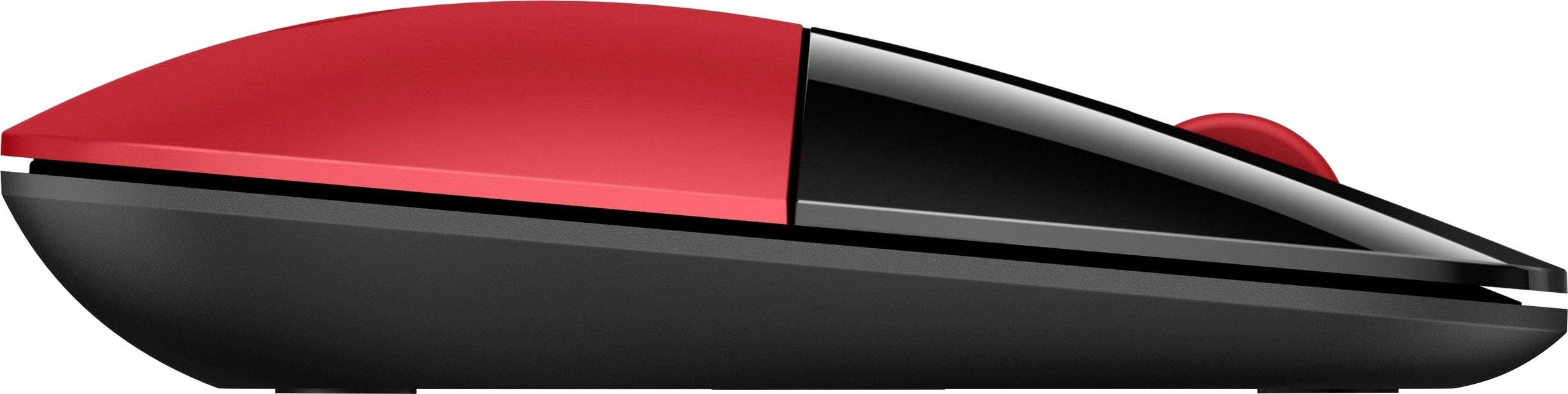 HP Maus Z3700 schwarz/rot