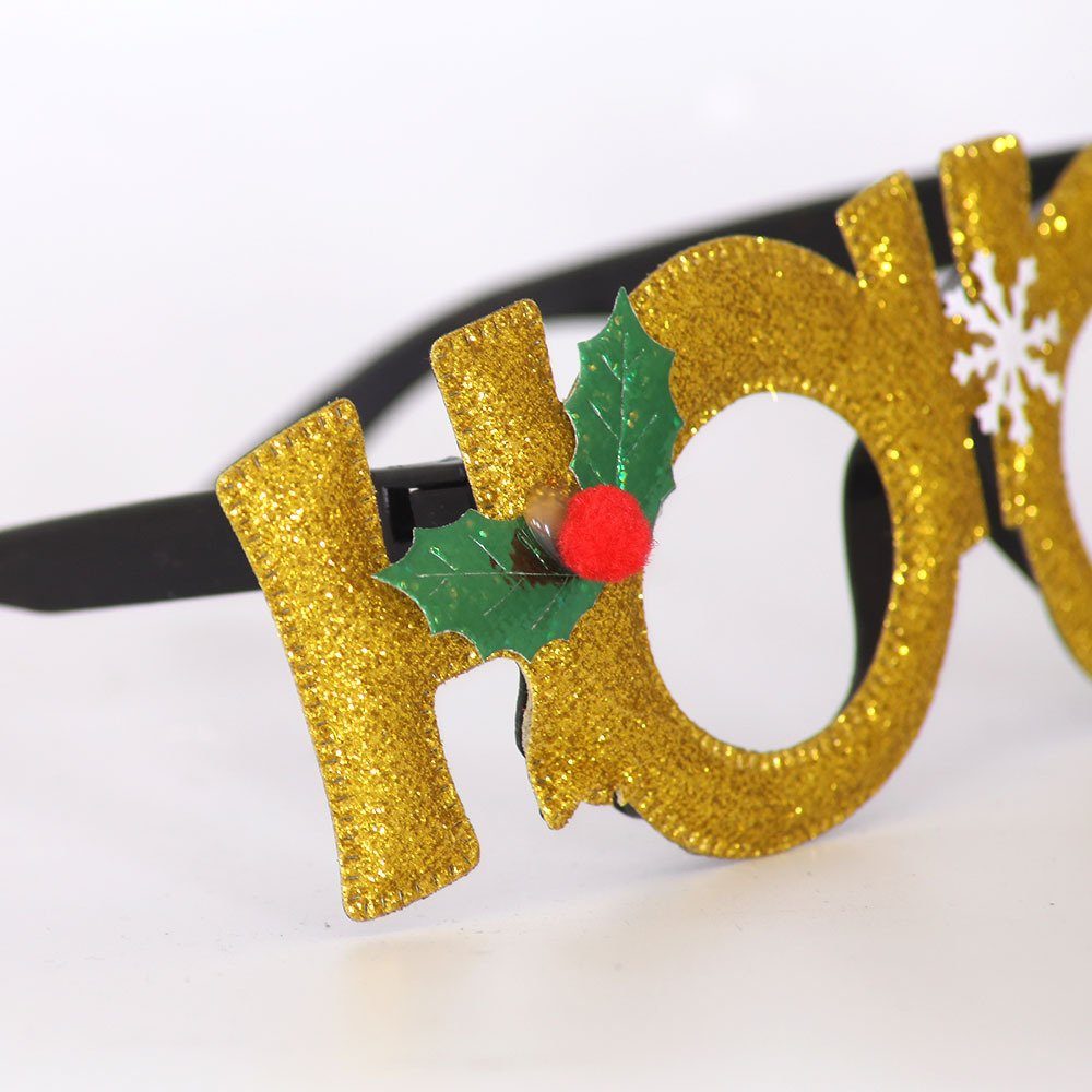Weihnachts-Brillenrahmen, Glänzende Weihnachtsmann-Brille 21 Fahrradbrille Blusmart Neuartiger