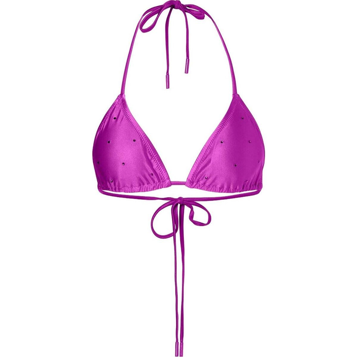 Goldbergh Badeanzug Velora Bikini top Elegantes Bikini-Oberteil mit Strasssteinchen, schnelltrocknend