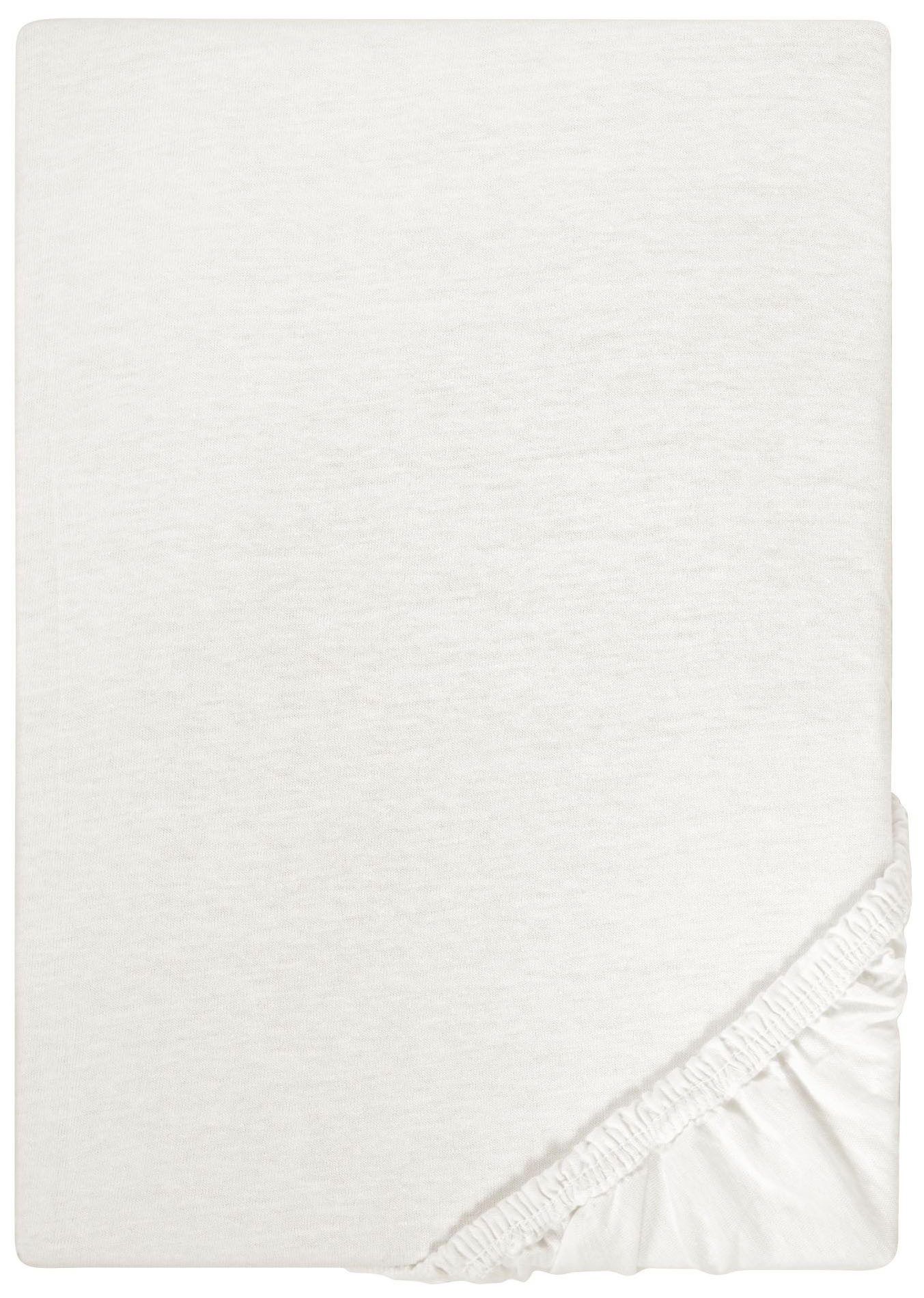 Biberna Spannbettlaken Leila, Jersey, Gummizug: rundum, (1 Stück), Bettlake günstig online kaufen
