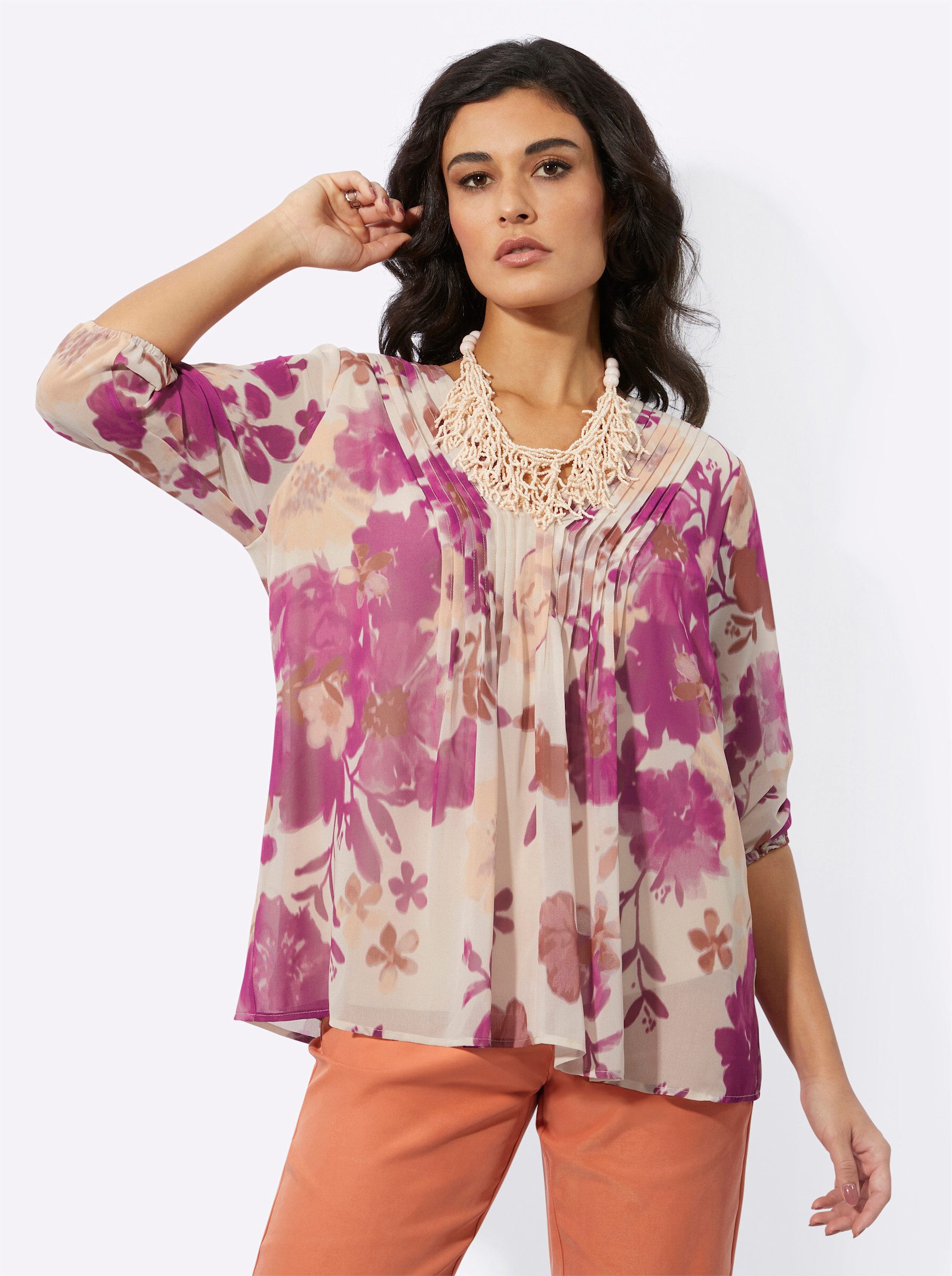 Klassische Bluse Georgettebluse