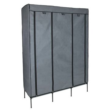 yourGEAR Kleiderschrank yourGEAR Kleiderschrank Grado - Stoffschrank 150 x 45 x 185 cm Schrank mit 2 Kleiderstangen und 9 Ablagen