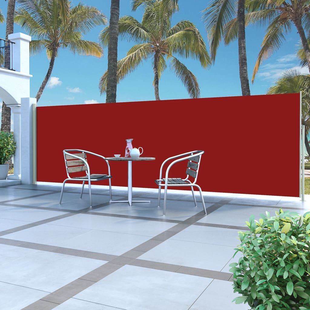 Thumbnail - furnicato Markise Seitenmarkise Ausziehbar 160x500 cm Rot (1-St)