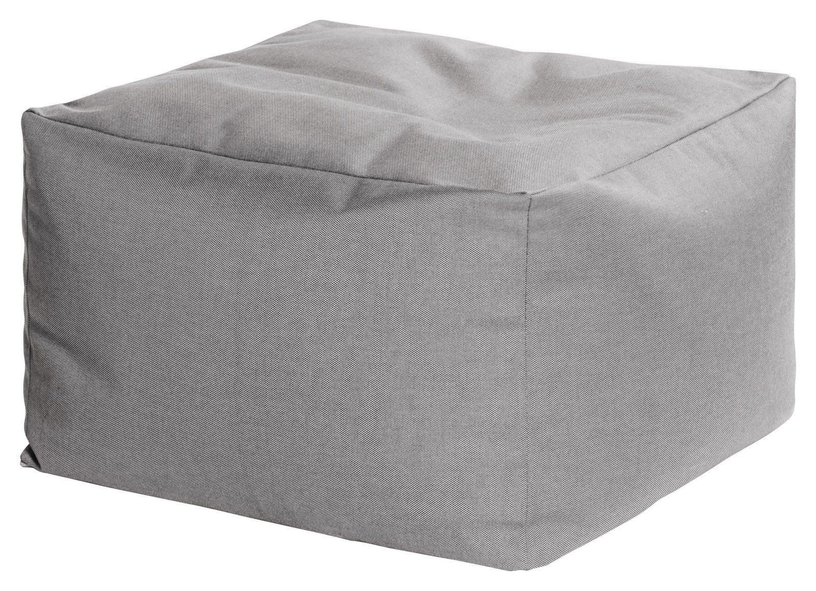 SITTING Hocker Sitzsack POINT Sitzsack 80x80cm Grau, Magma Loft OUTSIDE grau (Outdoor/Indoor)