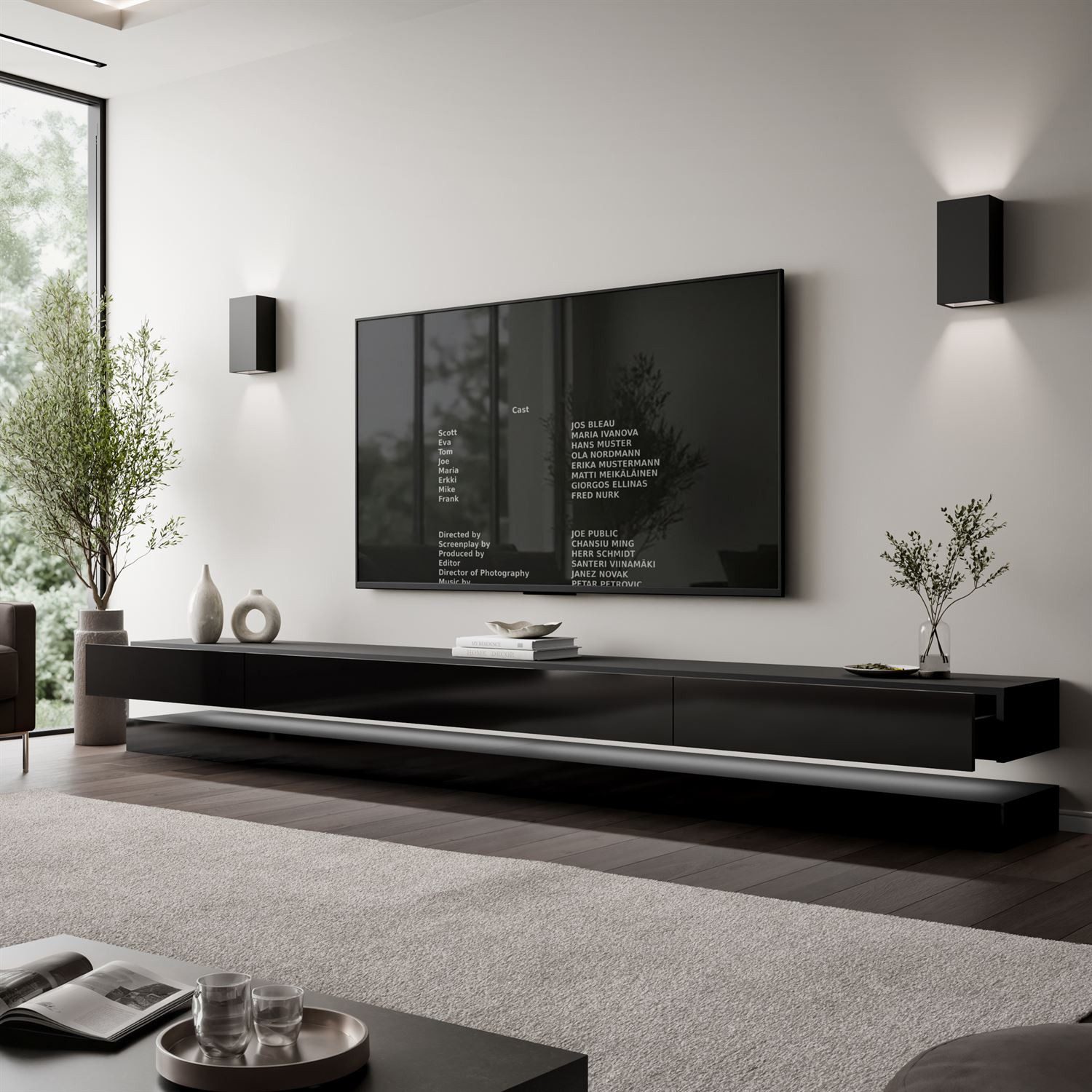 Lookway TV-Schrank SKY 280 cm mit LED-Beleuchtung (1x Tv-Schrank)