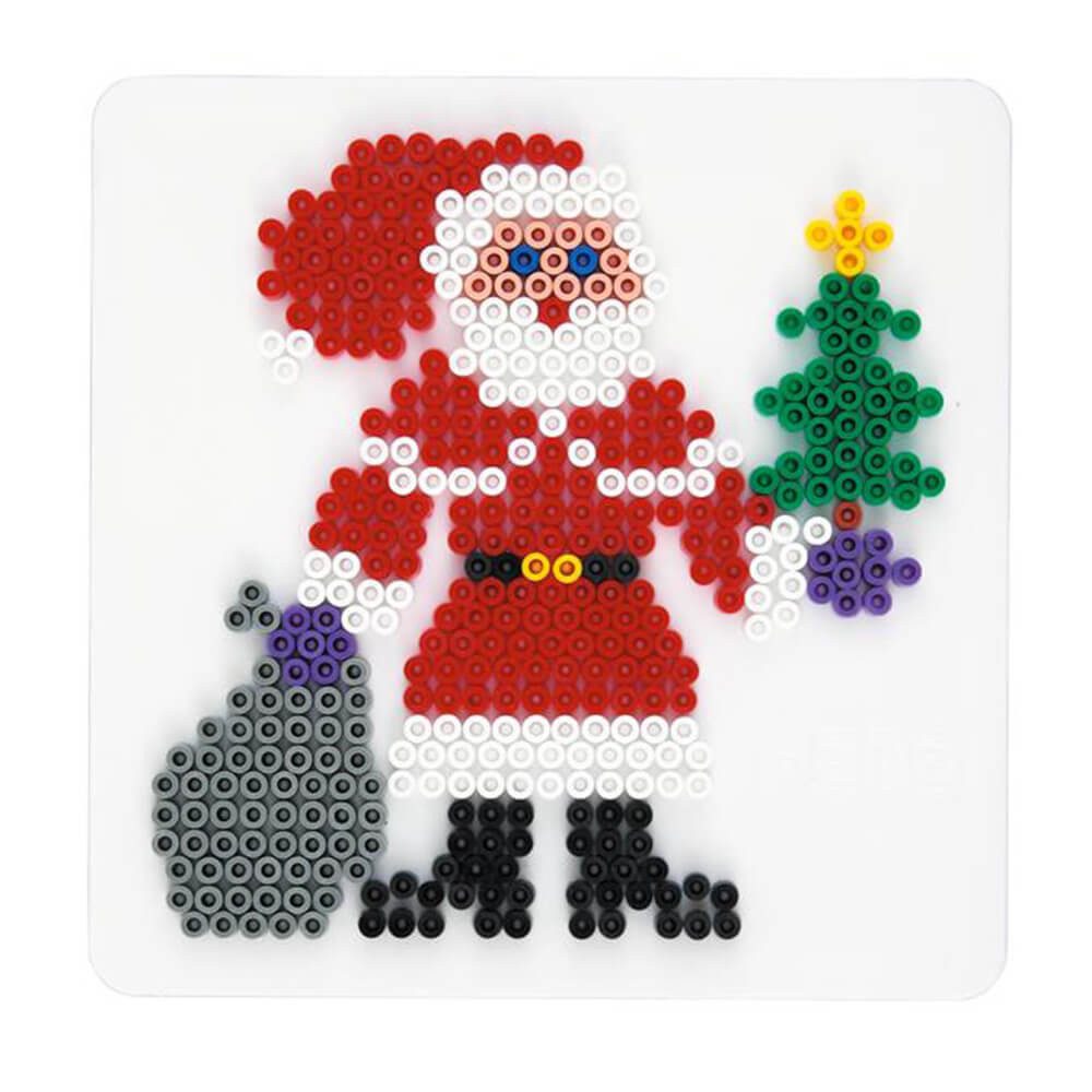 Bügelperlen Hama Midi-Stiftplatte Weihnachtsmann, weiß