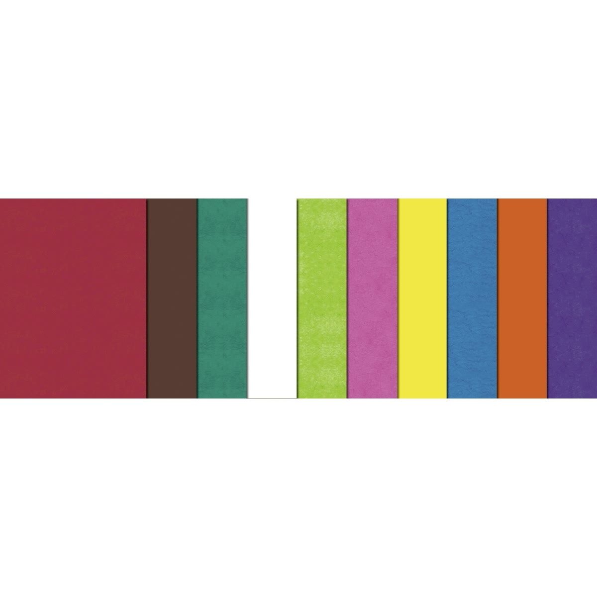 Ursus - Ludwig Bähr Bastelkartonpapier Transparentpapier 42g/qm 35x50cmVE=25 Blatt 10 Farben sortiert