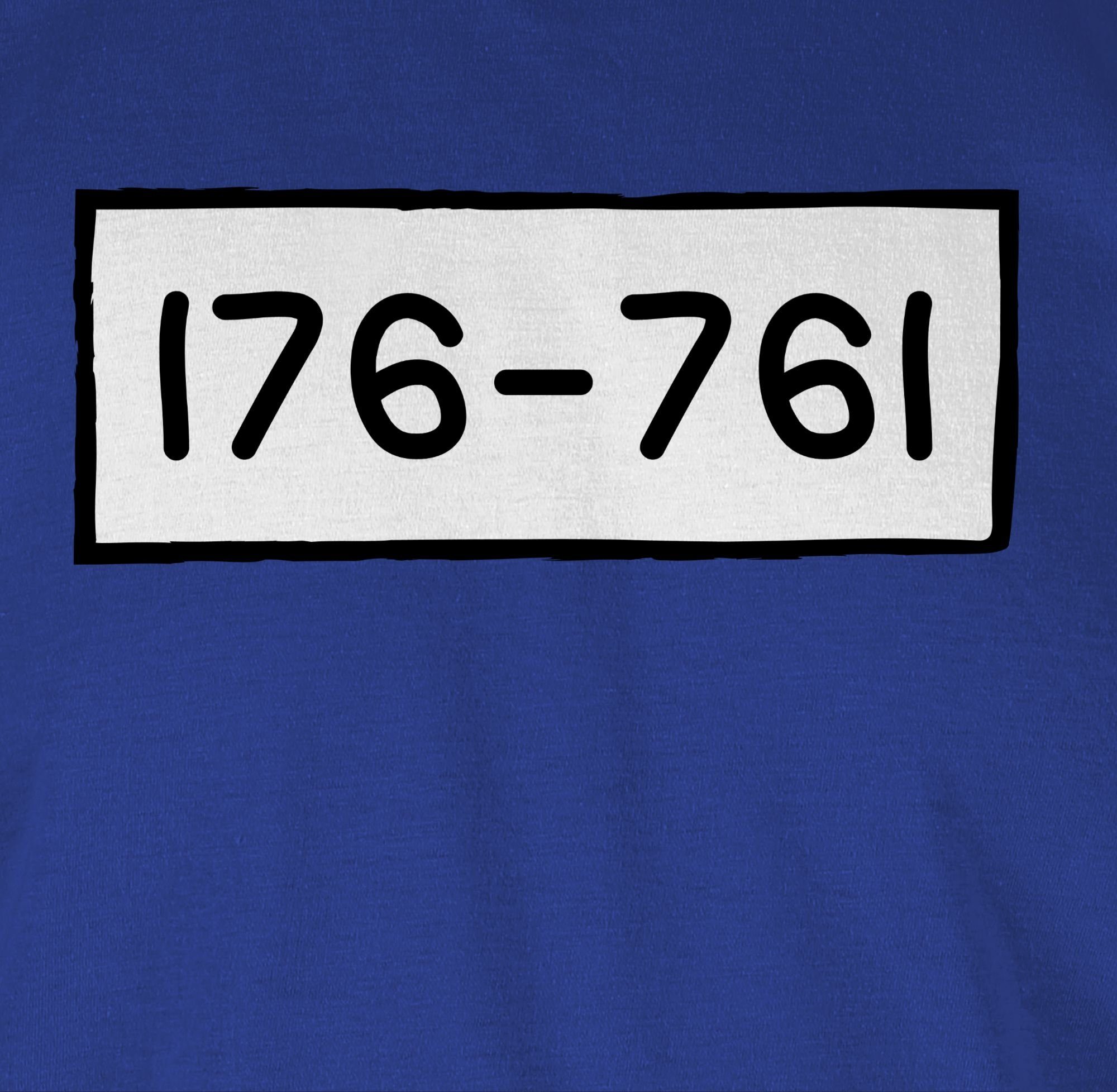 Panzerknacker Nummern 03 & T-Shirt Royalblau Fasching Karneval Shirtracer