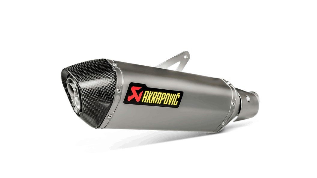 Line Endschalldämpfer Slip-On AKRAPOVIC Motorrad-Additiv Titanium