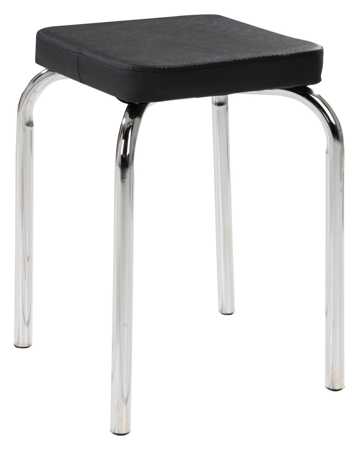 HAKU Sitzhocker Stapelhocker, B 36 cm, T 36 cm, H 47 cm (1 St), Schwarz, st günstig online kaufen