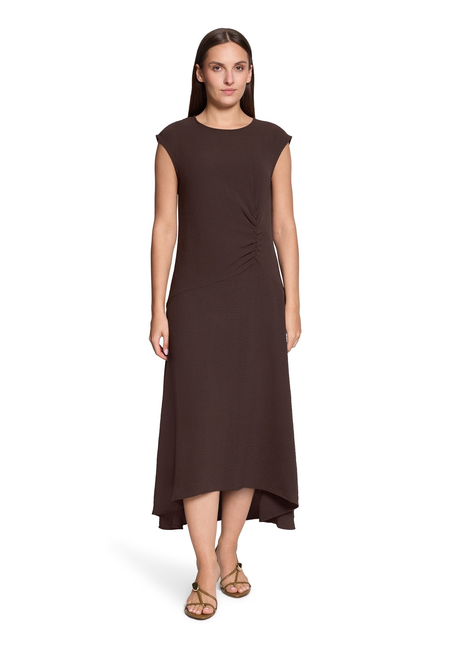 Cartoon Midikleid Damen mit Raffung