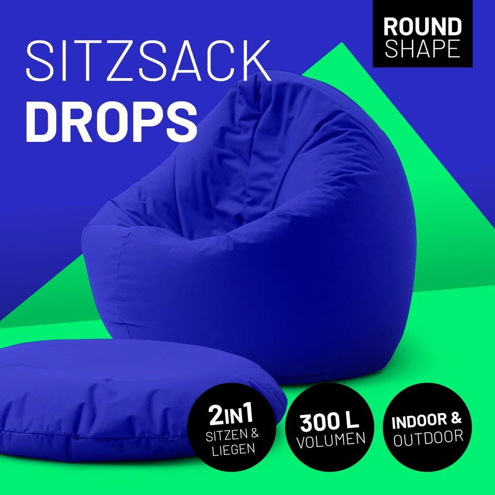 Lumaland Sitzsack In-& Outdoor Sitzkissen Bean günstig online kaufen