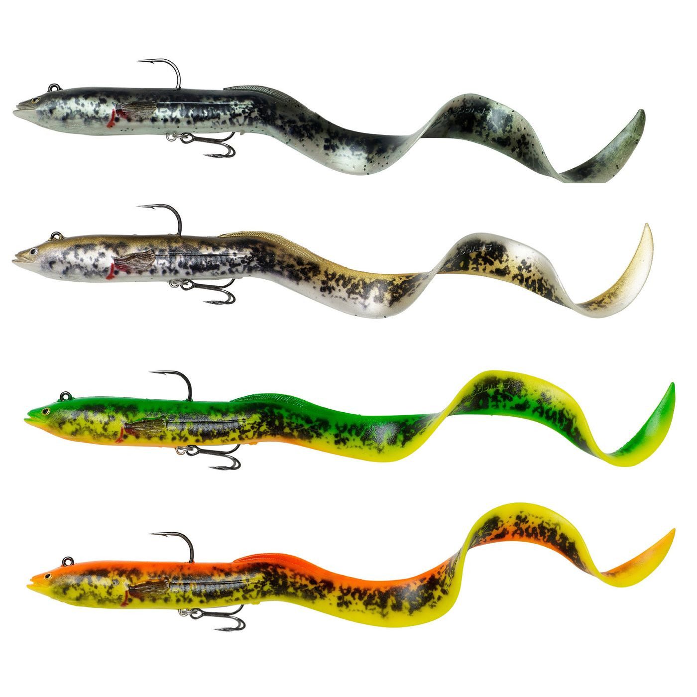 Kunstköder 4 Savage Gear 4D Real Eel Aal Gummifische 20cm 38g - Hechtköder