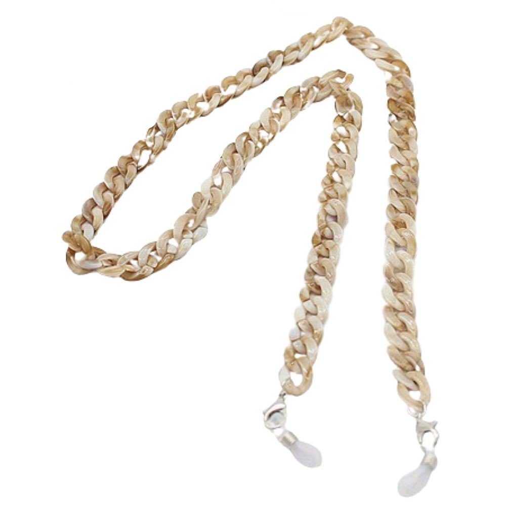 BUNGSA Ketten-Set Brillen-Kette Lanyard mamoriert aus Acryl Damen - in 3 verschiedenen (1 Brillenkette, 1-tlg), Brillenschmuck