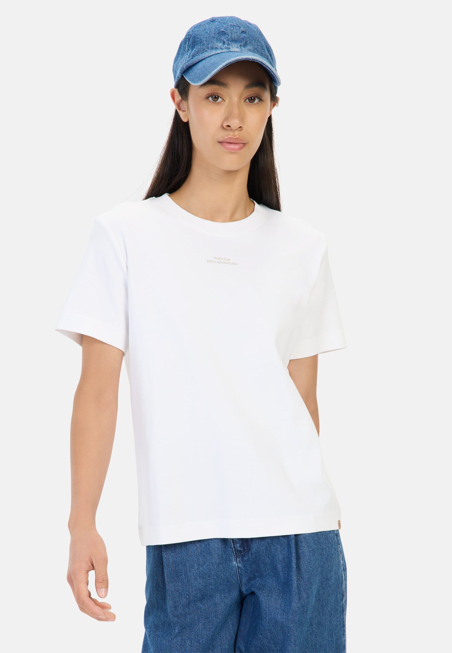 camel active T-Shirt aus Organic Cotton Kurzarm Rundhals günstig online kaufen