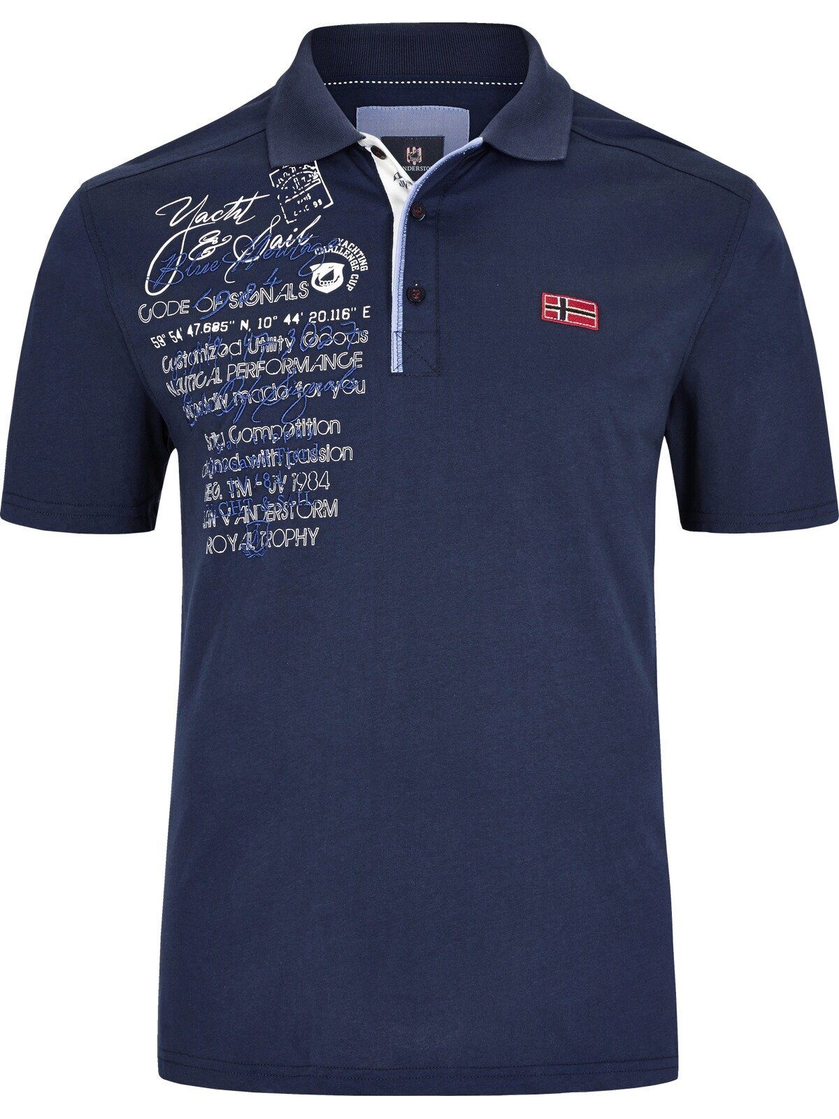 Jan Vanderstorm Poloshirt JANO aus weicher Jersey-Qualität