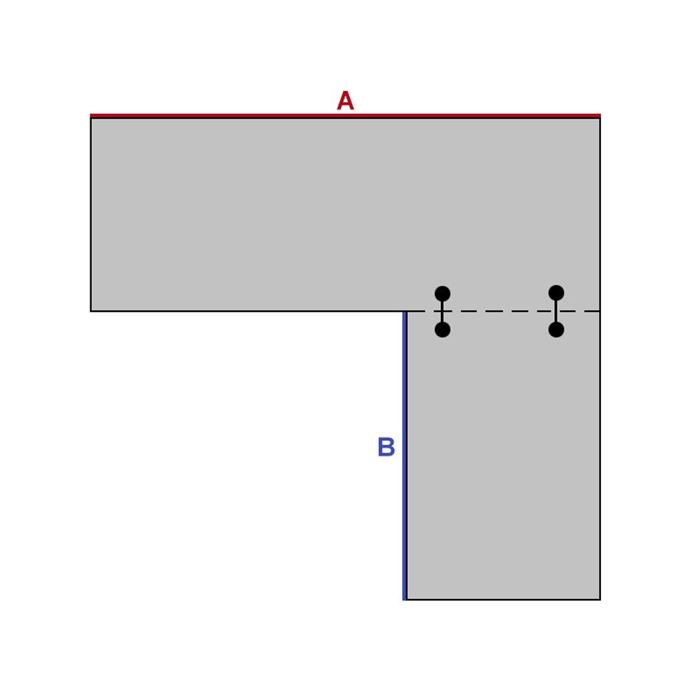 Feldmann-Wohnen Winkelküche Essen, (Schubladen mit Vollauszug + Selbsteinzug (REJS Comfort Box), 230x230cm grau matt / grau Hochglanz, Arbeitsplatte, REJS Vollauszug
