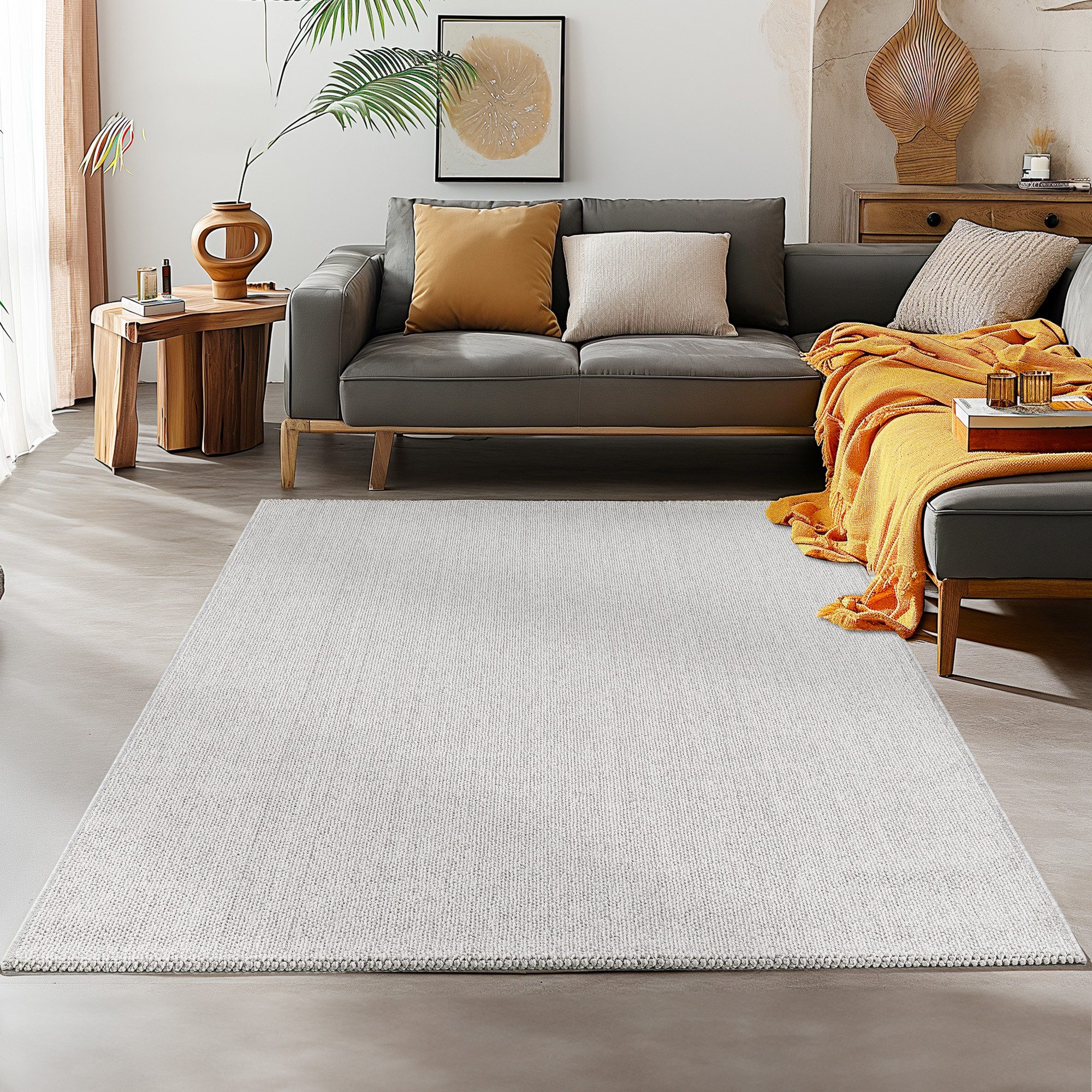 SIMPEX24 Teppich Unicolor, Rechteckig, Höhe: 7 günstig online kaufen