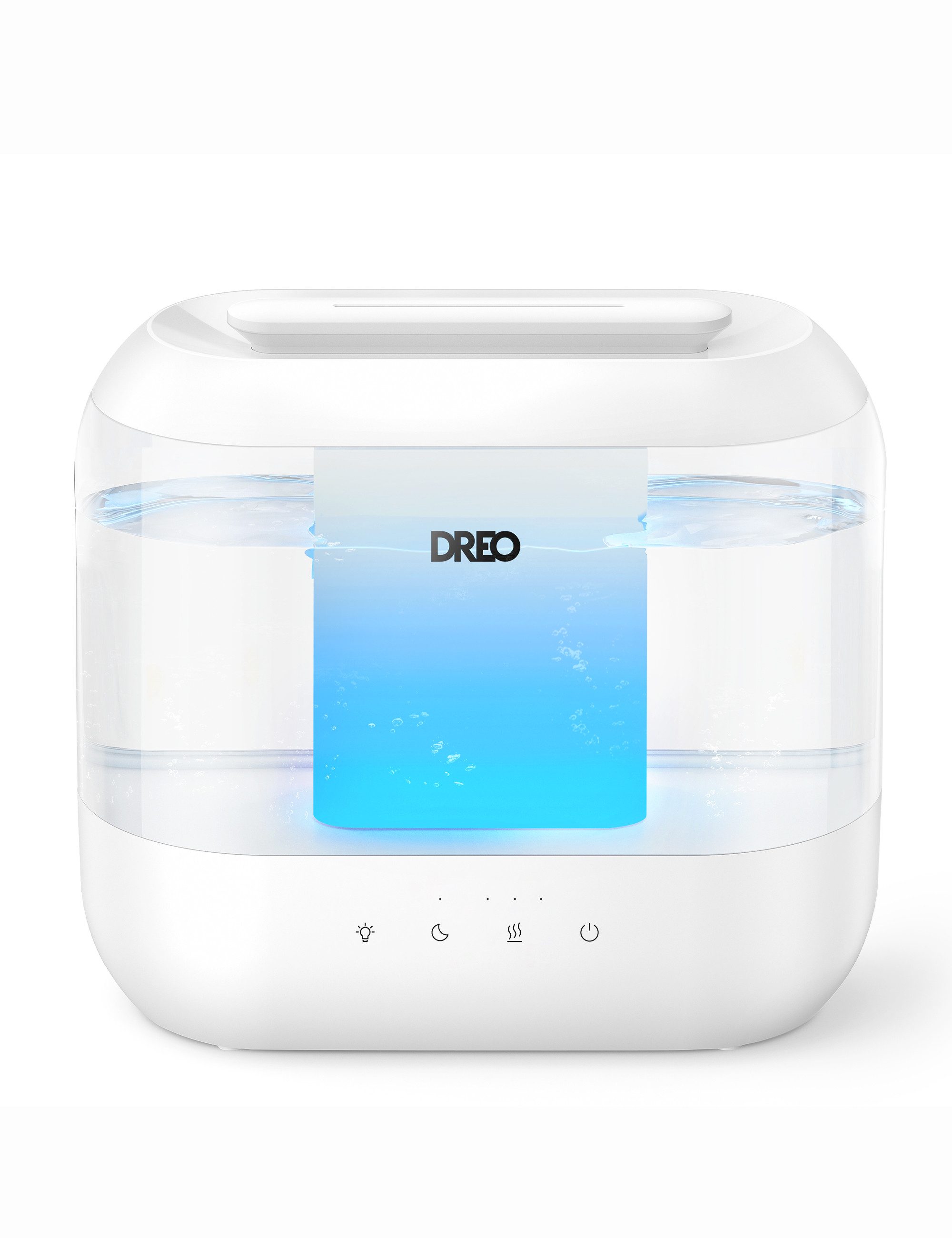 Dreo Luftbefeuchter Schlafzimmer 4L Top-Fill Luftbefeuchter, leiser Ultraschall-Kaltnebel, 4,10 l Wassertank, 32H Laufzeit Öl-Diffusor und Nachtlicht,für Kinderzimmer