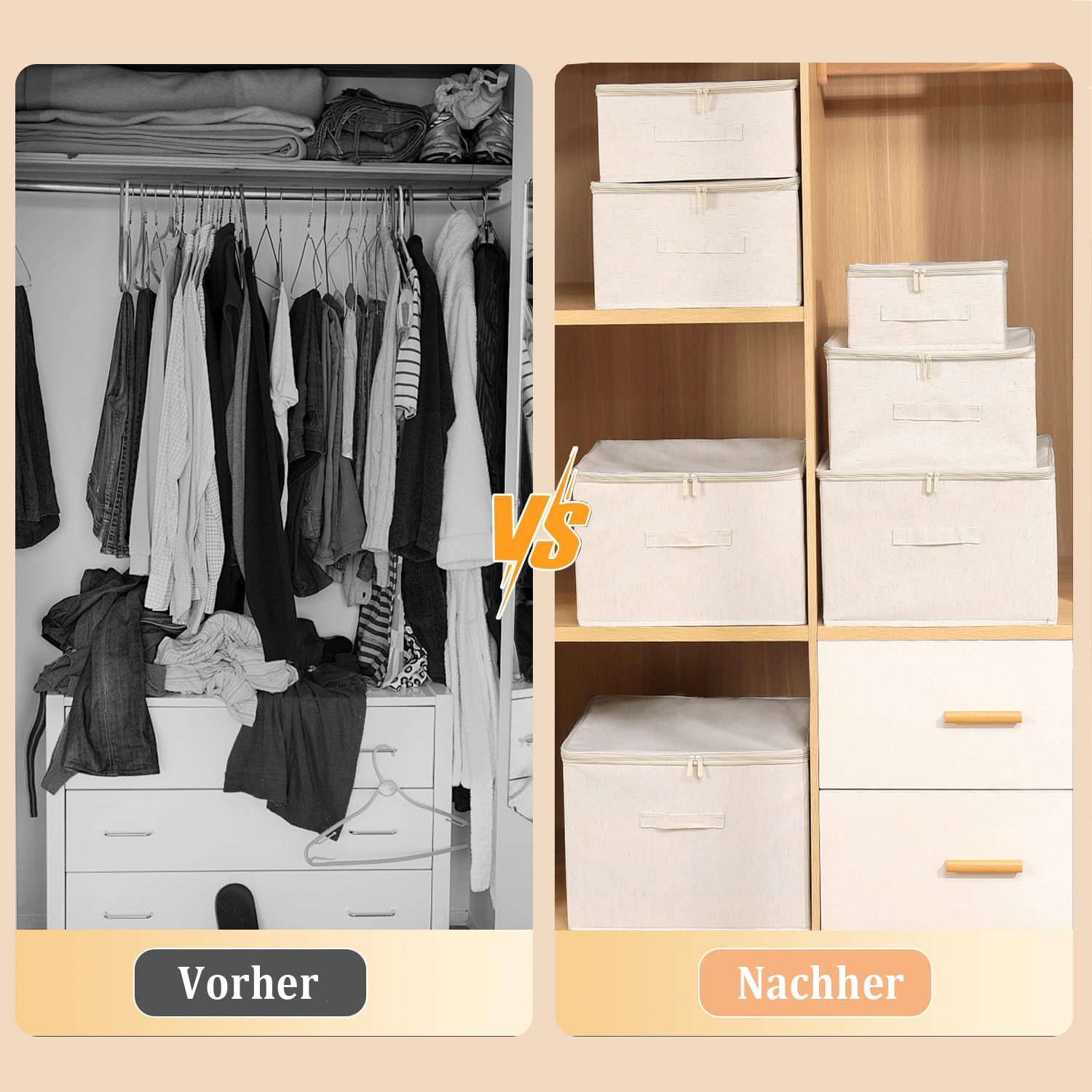 Coonoor Aufbewahrungsbox Große Aufbewahrungsbox für Kleidung, günstig online kaufen