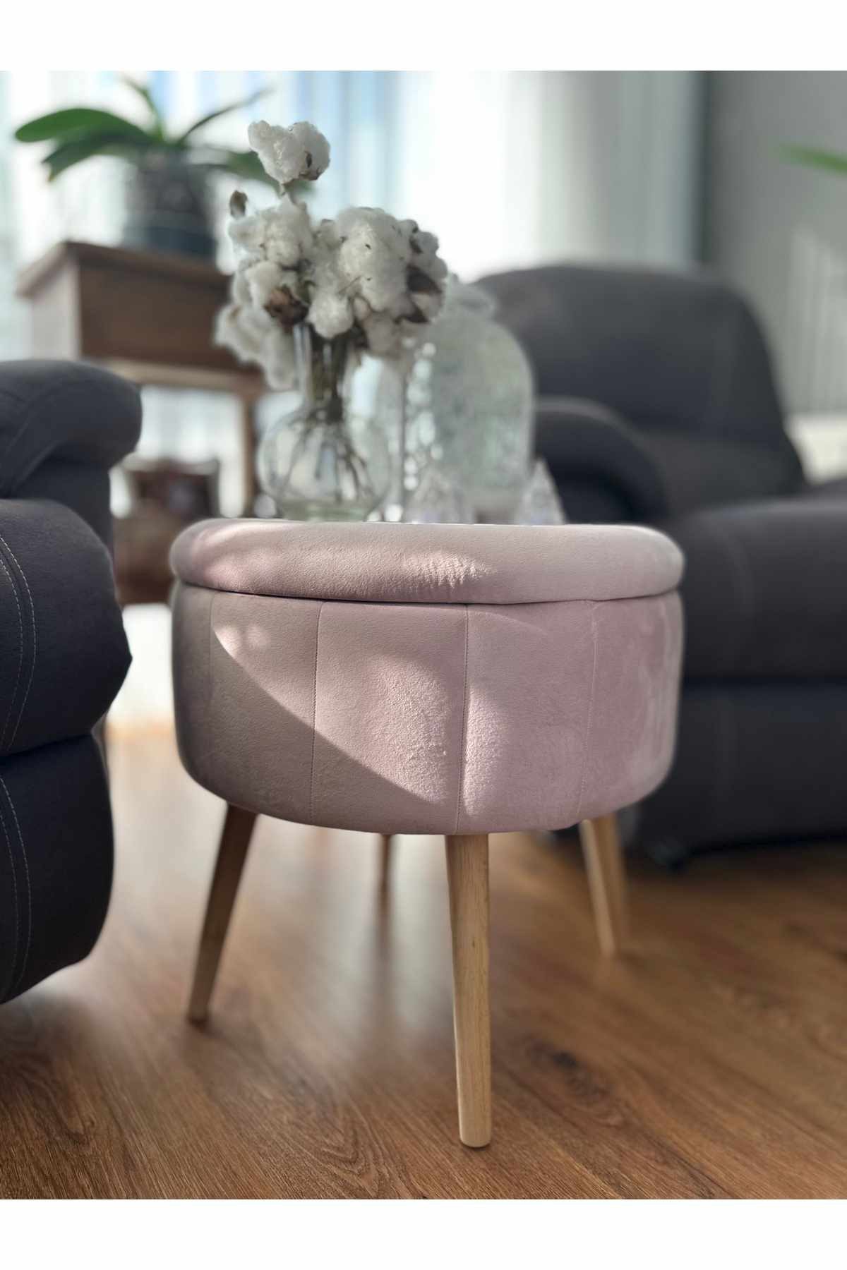 Skye Decor Pouf Bliss-Berlin (1-St., 1 Pouf), Mit Eschenholzbeinen