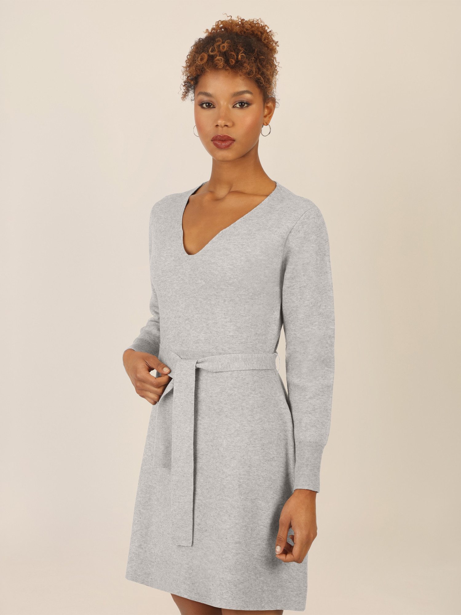 Apart Strickkleid mit V-Ausschnitt günstig online kaufen