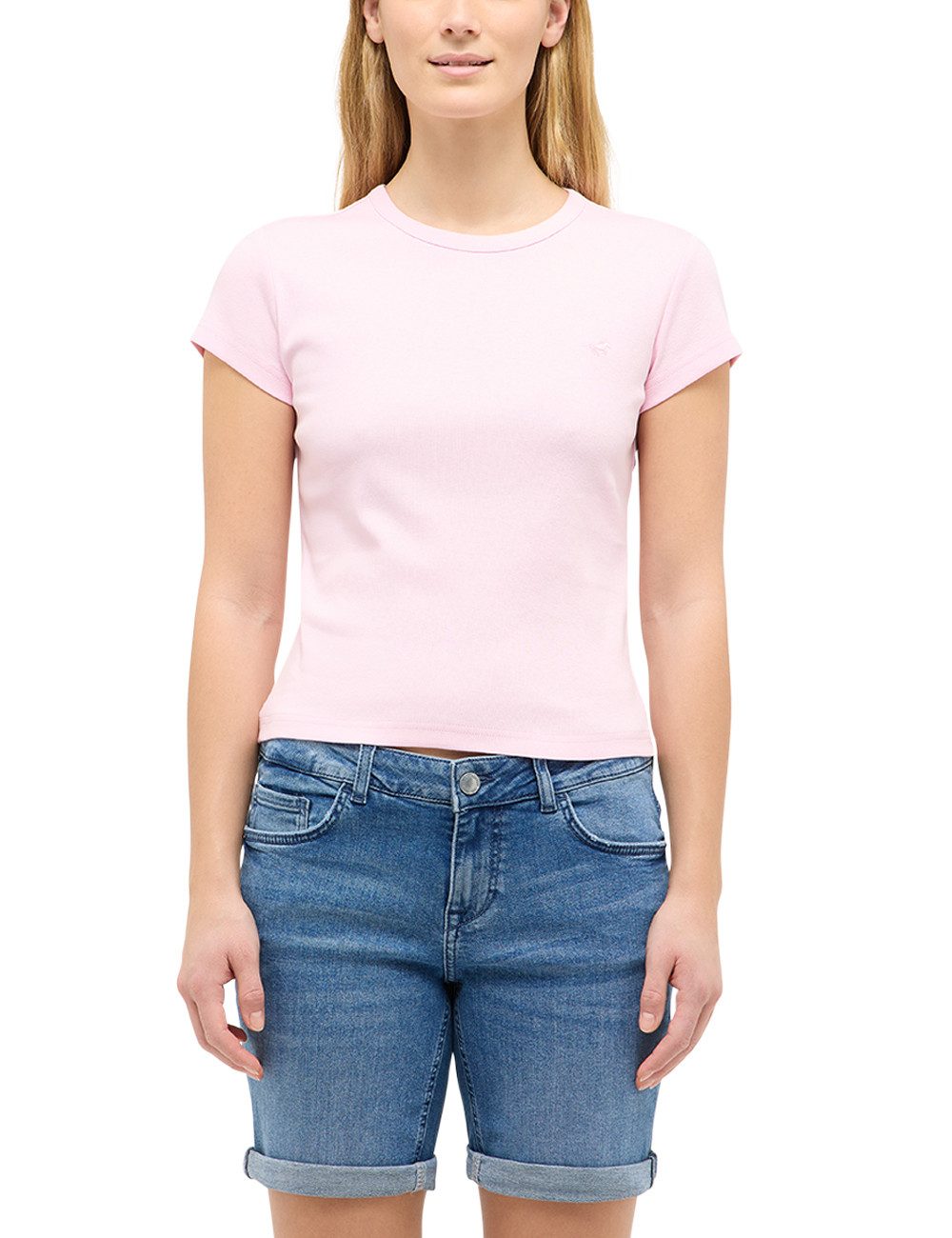 MUSTANG Kurzarmshirt Damen Style Addison