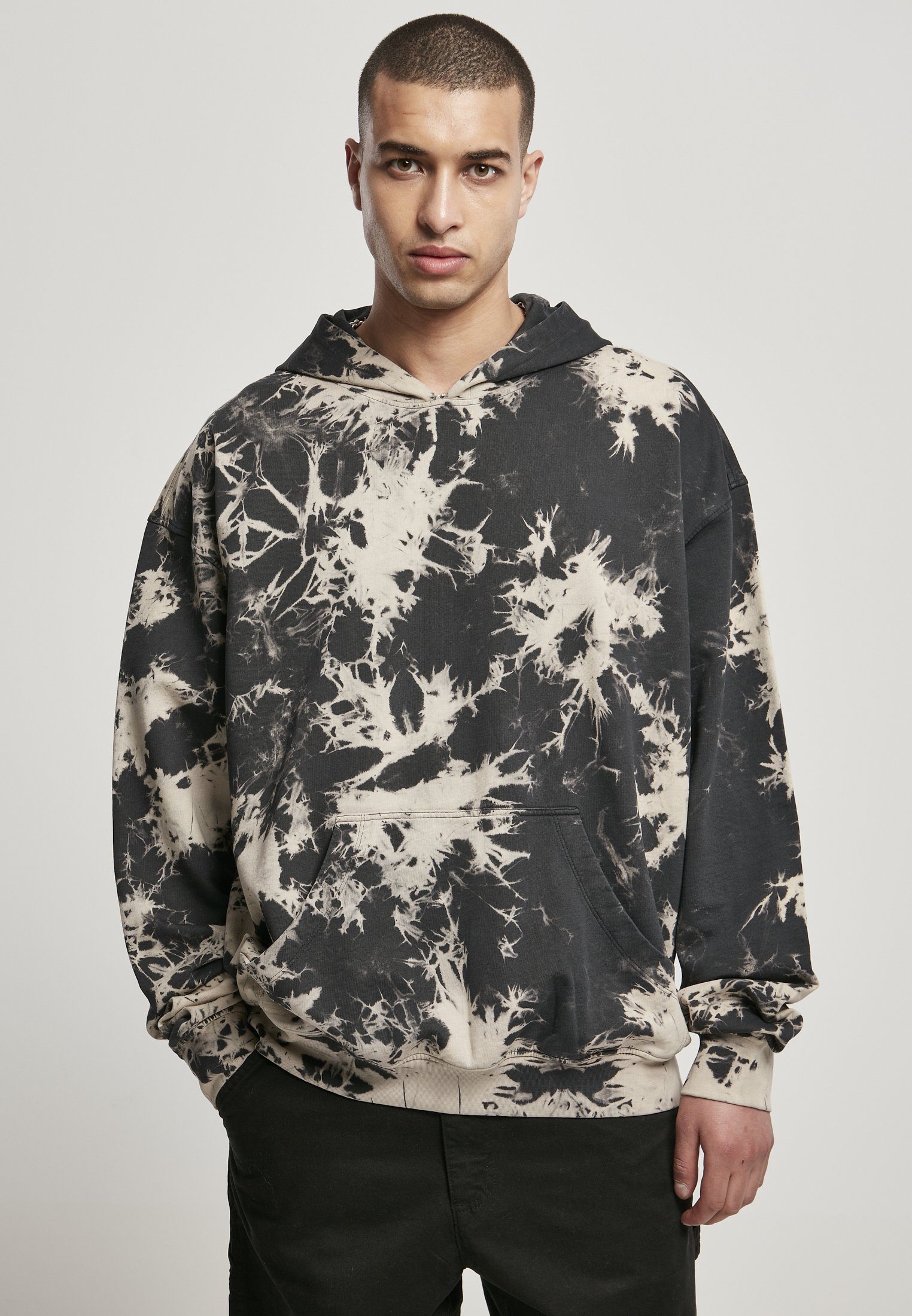 URBAN CLASSICS Sweater Herren Bleached Hoody (1-tlg)