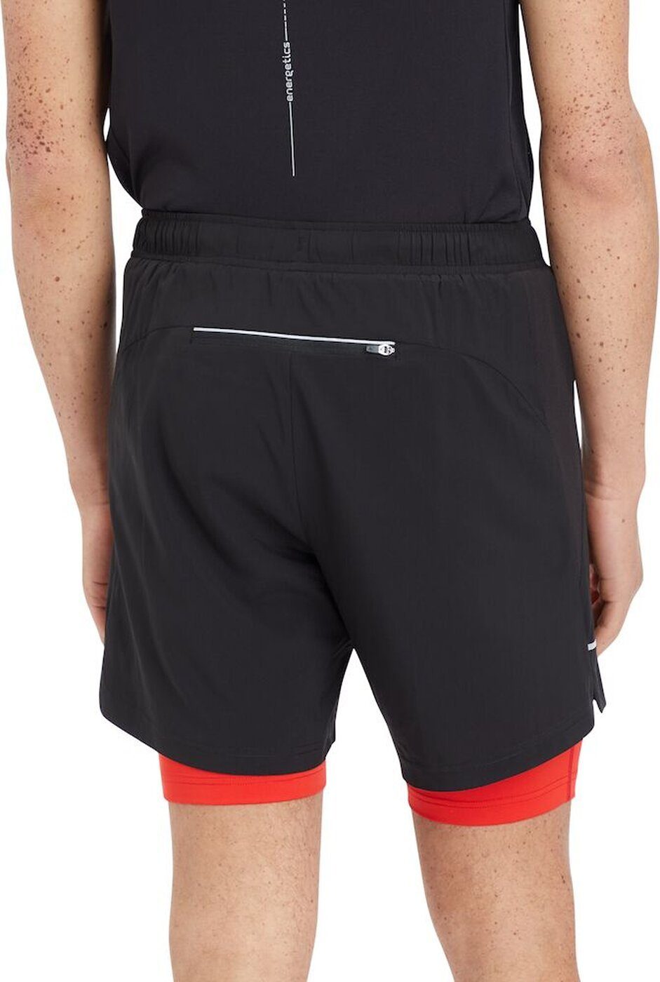 BLACK/RED 2-in-1-Shorts ux He.-Shorts Energetics Allen IV