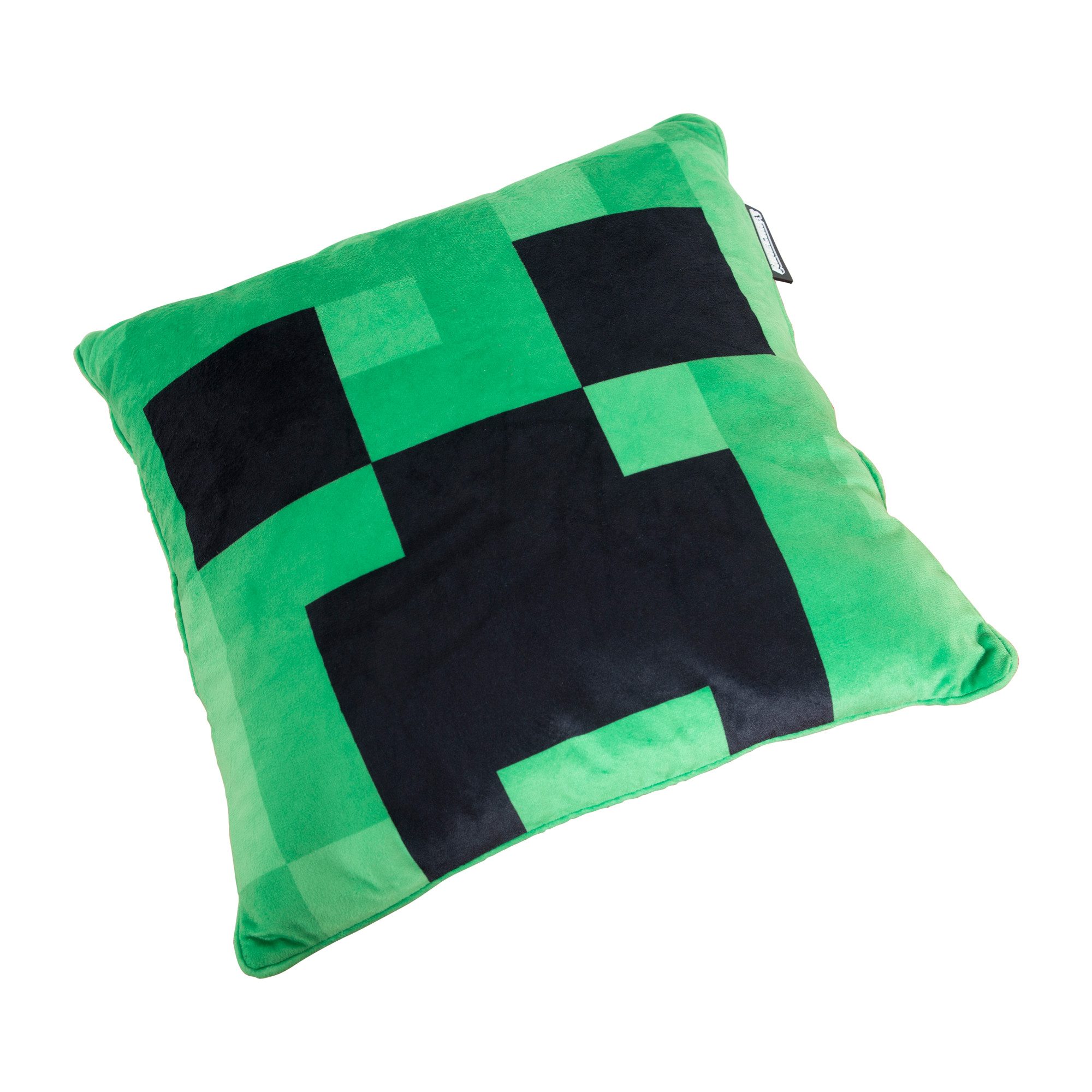 Minecraft Dekokissen 38 x 38 cm aus Samt - in TNT oder Creeper Design, Kissen inklusive Füllung - Geschenk für Minecraft Fans