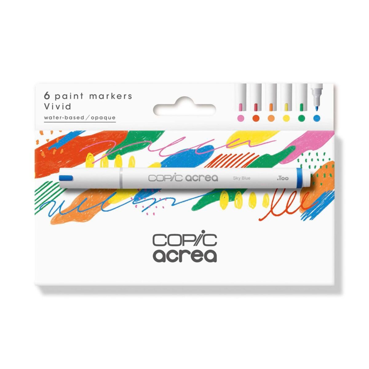 COPIC Copic Marker Copic Paint Marker acrea Set Vivid 6 Stück