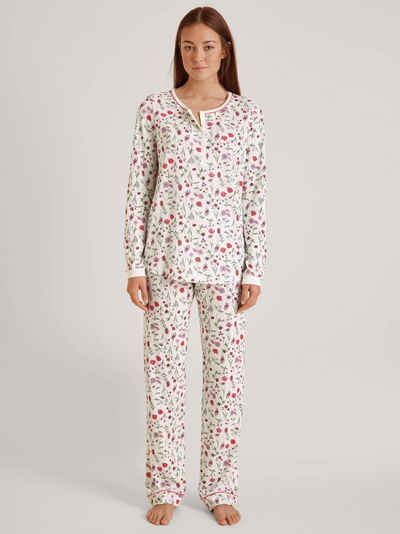 CALIDA Pyjama Calida Damen Pyjama 40336 porcelain rose (1 Stück, 1 tlg., 1 Stück)