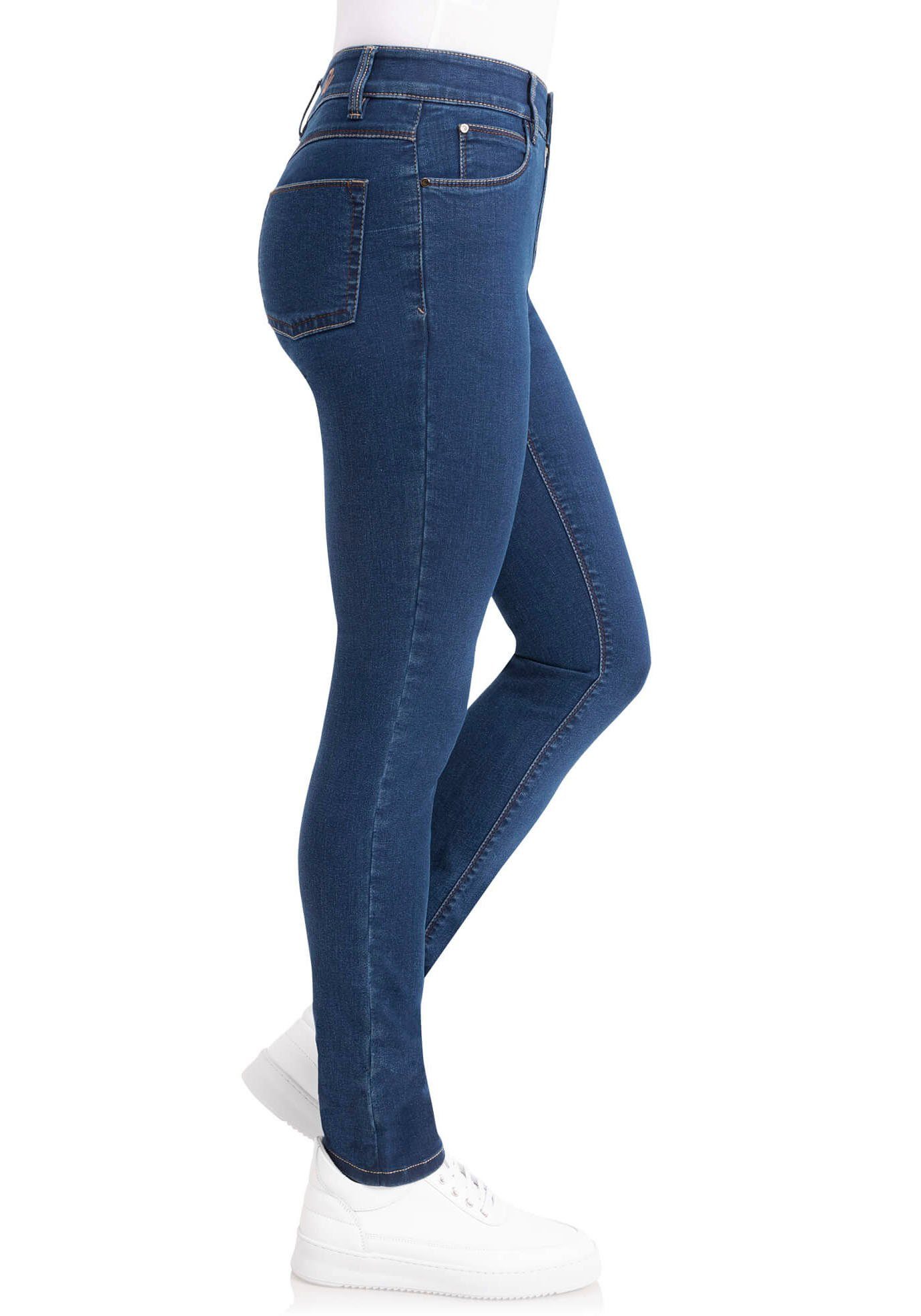 wonderjeans Slim-fit-Jeans washed blue Schnitt gerader stone Classic-Slim Klassischer