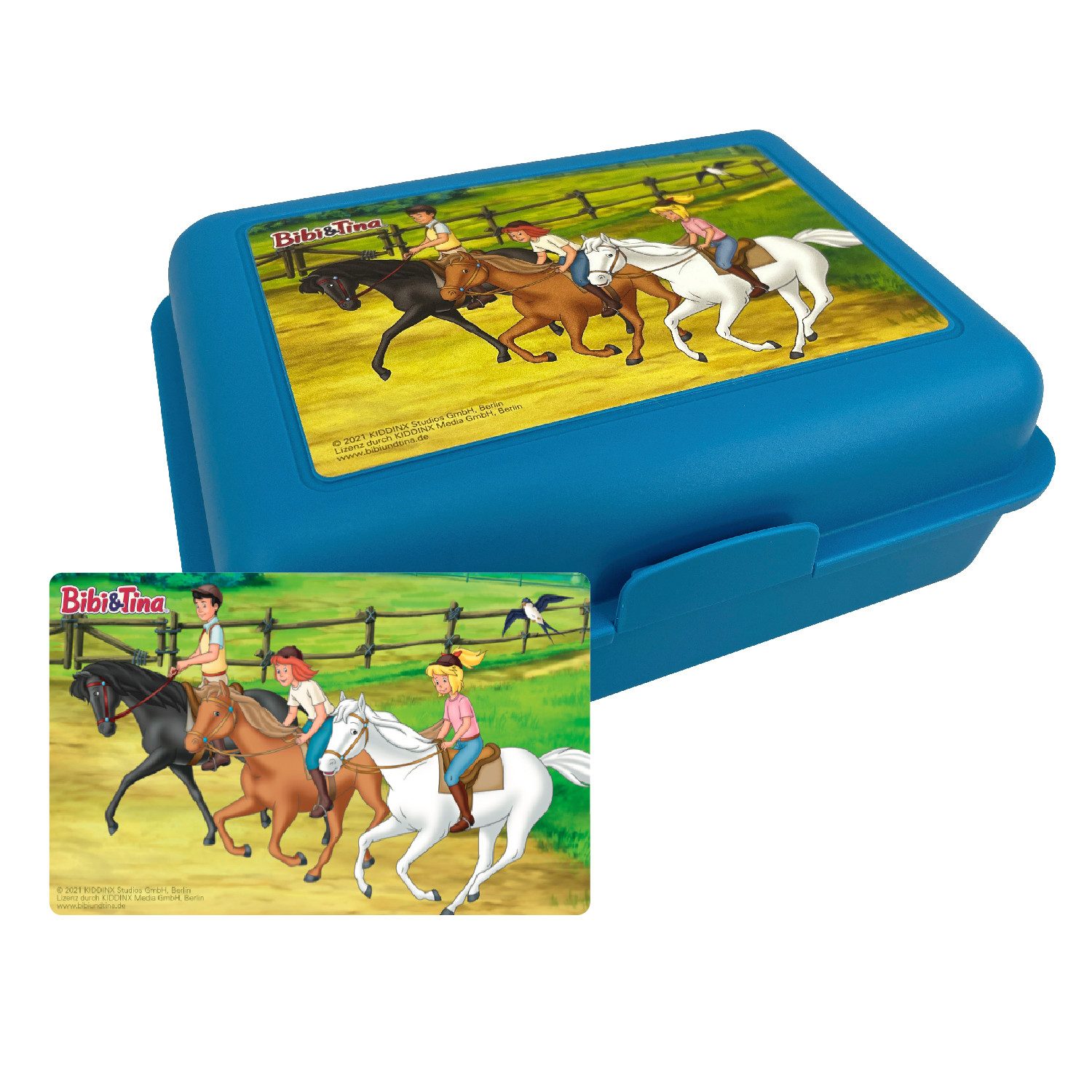 United Labels® Lunchbox Bibi & Tina - Pferde Butter, Kunststoff (PP)