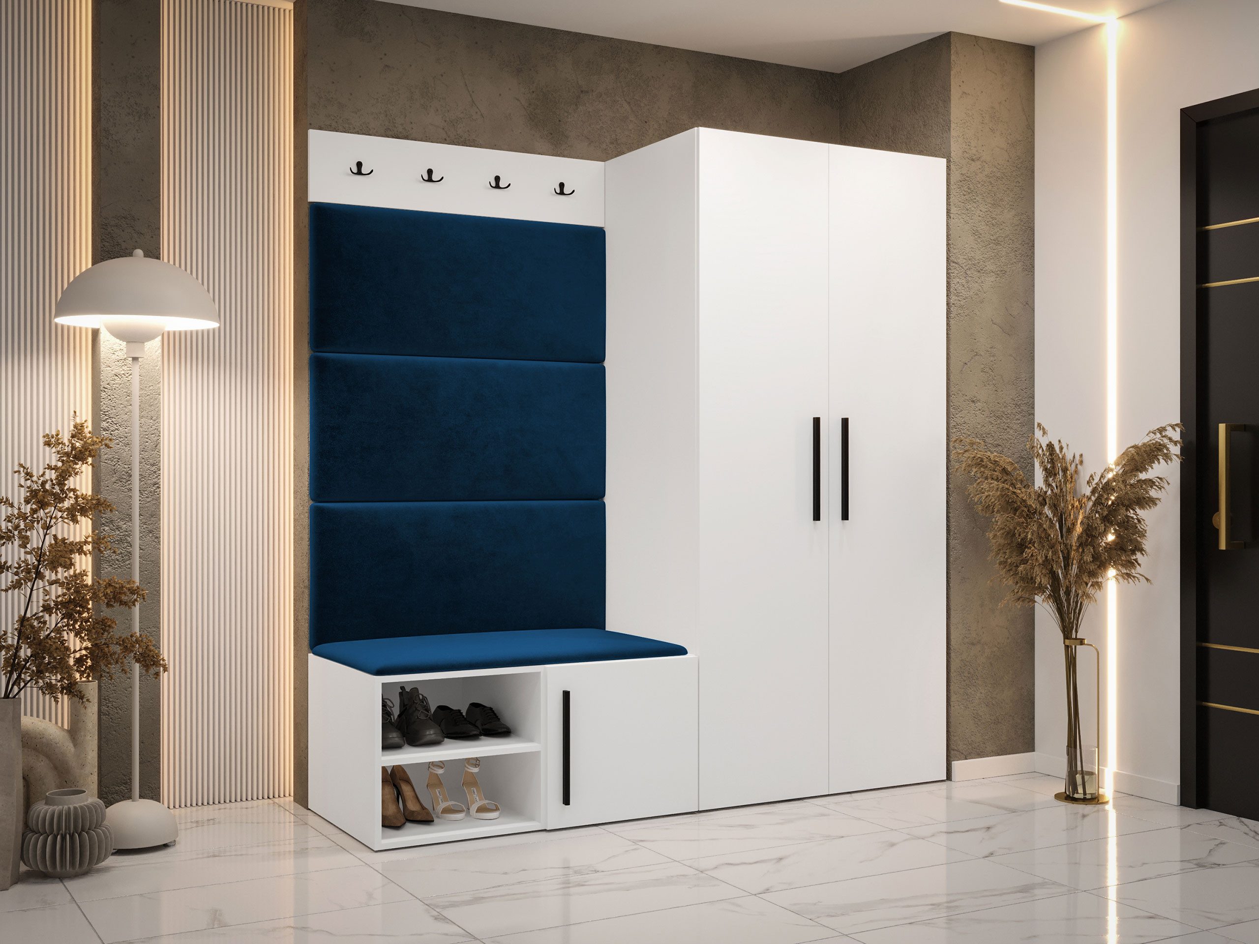 MIRJAN24 Garderoben-Set Medi I, (Drehtürenschrank, Schuhschrank, günstig online kaufen