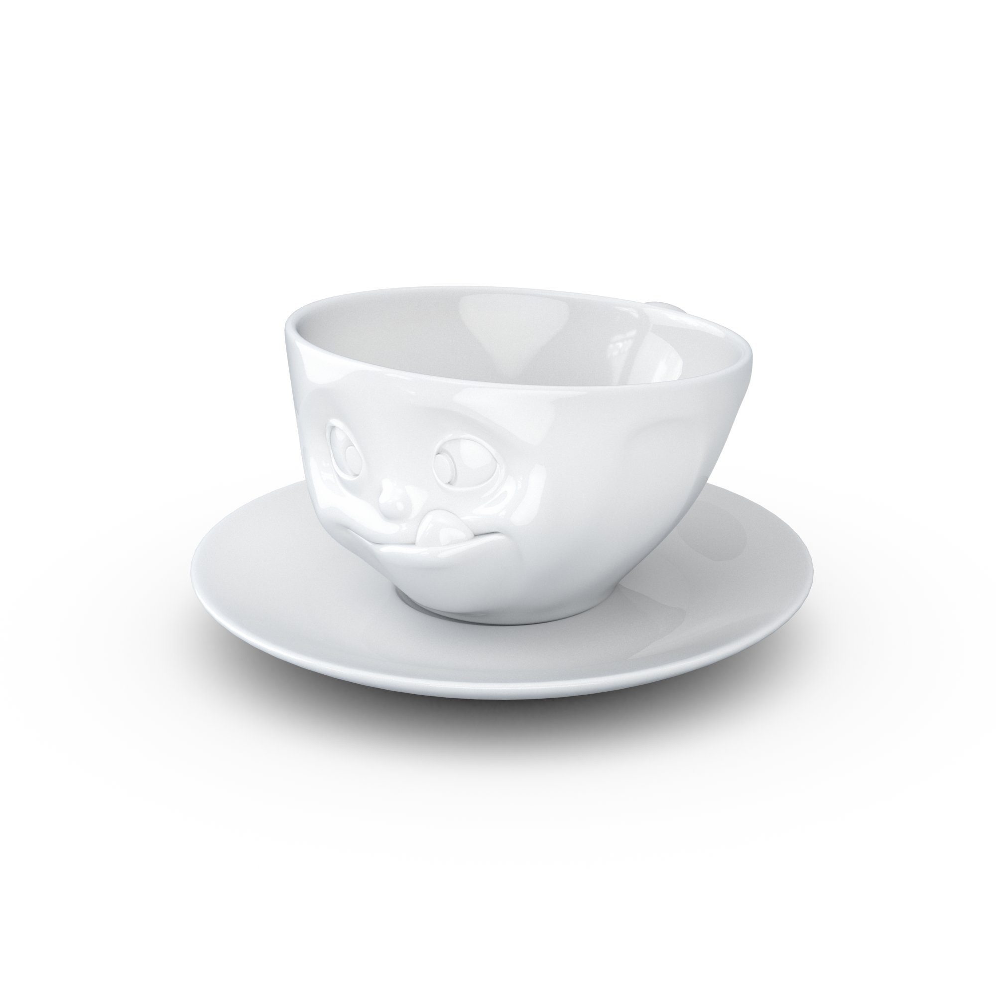 Tasse Weiß 200 FIFTYEIGHT weiß Lecker Kaffeetasse PRODUCTS - Tasse ml -