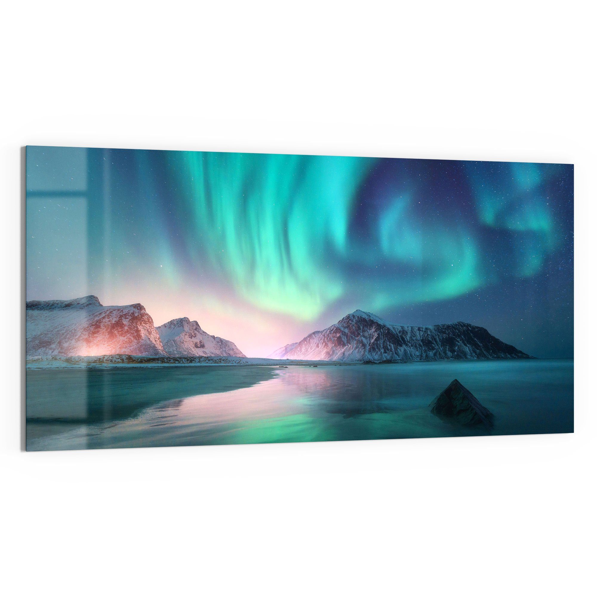 DEQORI Glasbild 'Das Nordlicht der Lofoten', günstig online kaufen