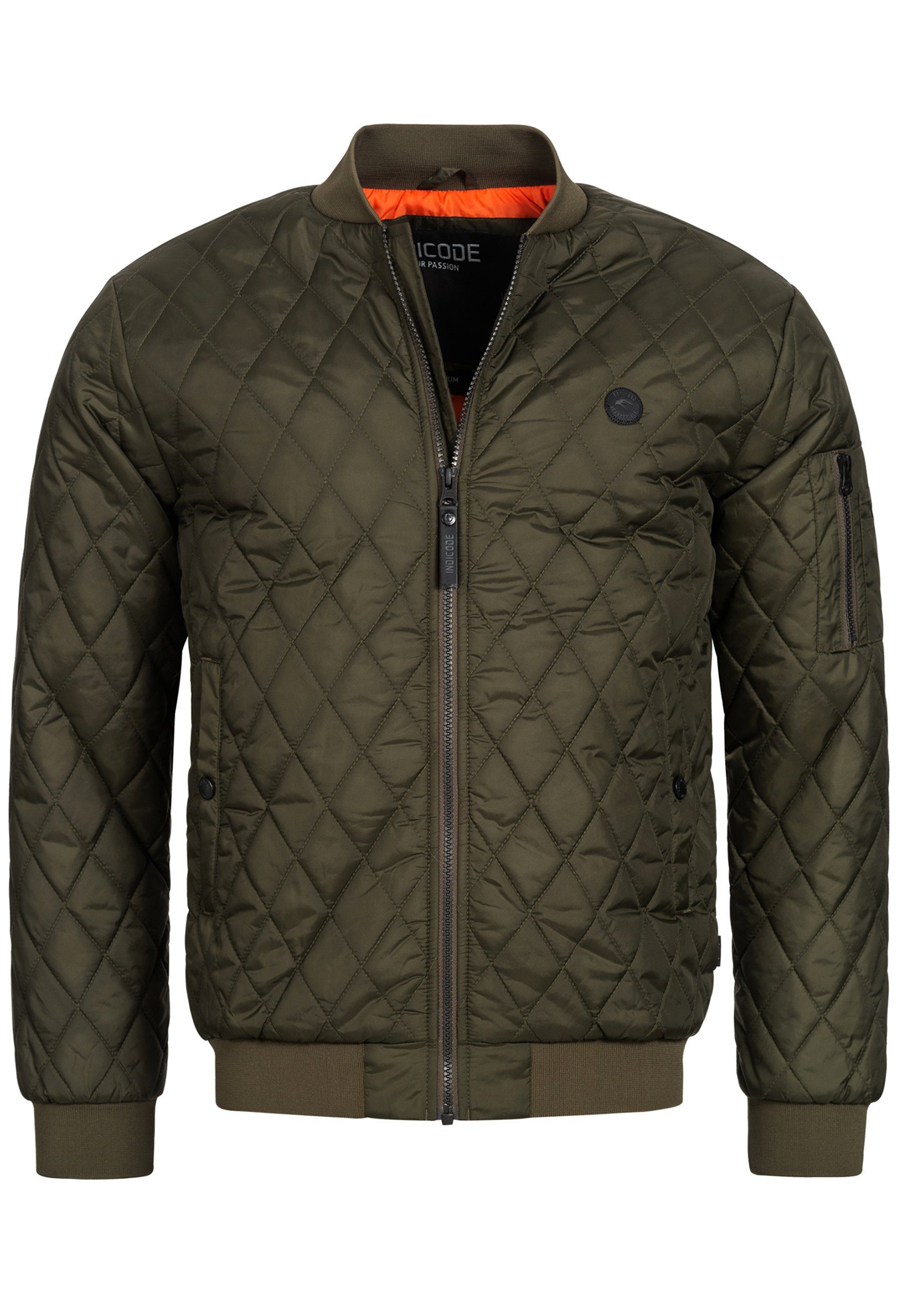 Indicode Sommerjacke Novak Bomberjacke mit Kontrastfutter günstig online kaufen